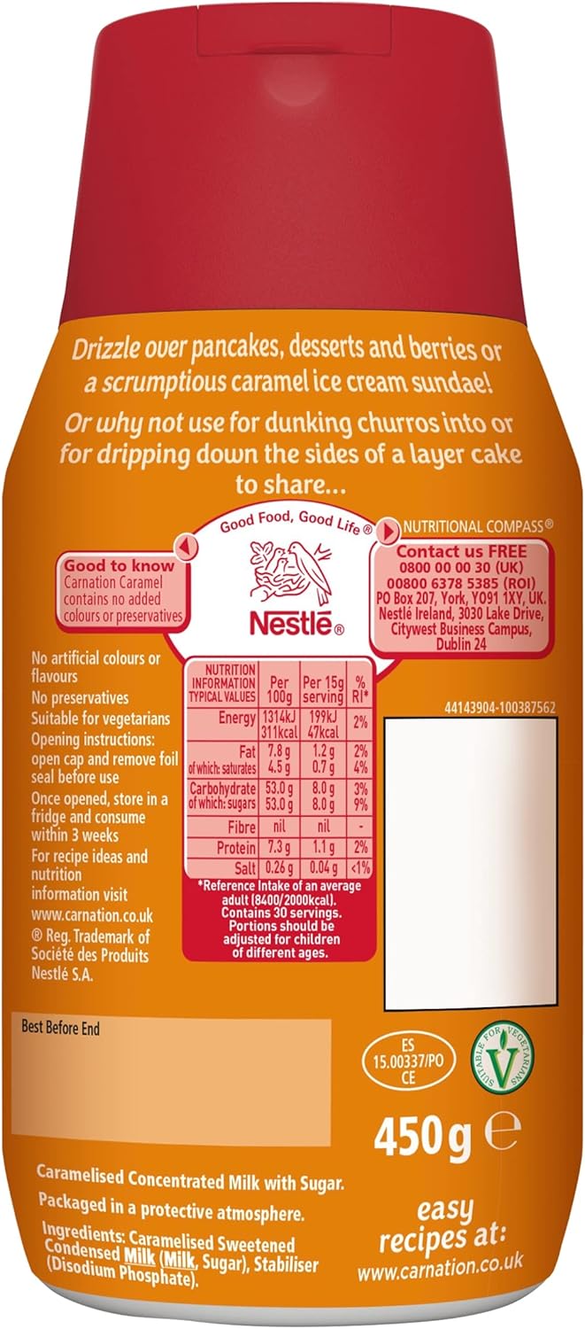 Carnation - Caramel Drizzle Dessert Sauce, 450g 6