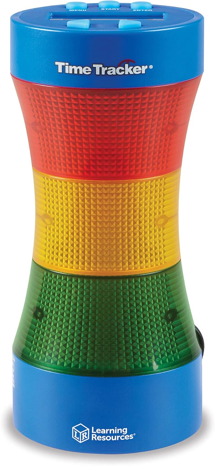 Learning Resources Time Tracker® Visual Timer & Clock - Classroom Timer with Lights & Sounds 4