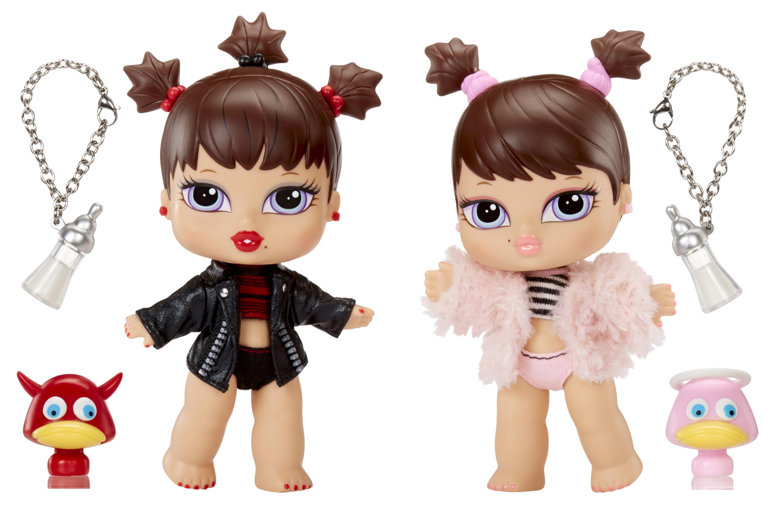 Bratz Babyz Twiins Dolls Phoebe & Roxxi - 2-Pack Collectible Fashion Dolls for Ages 3+ 5