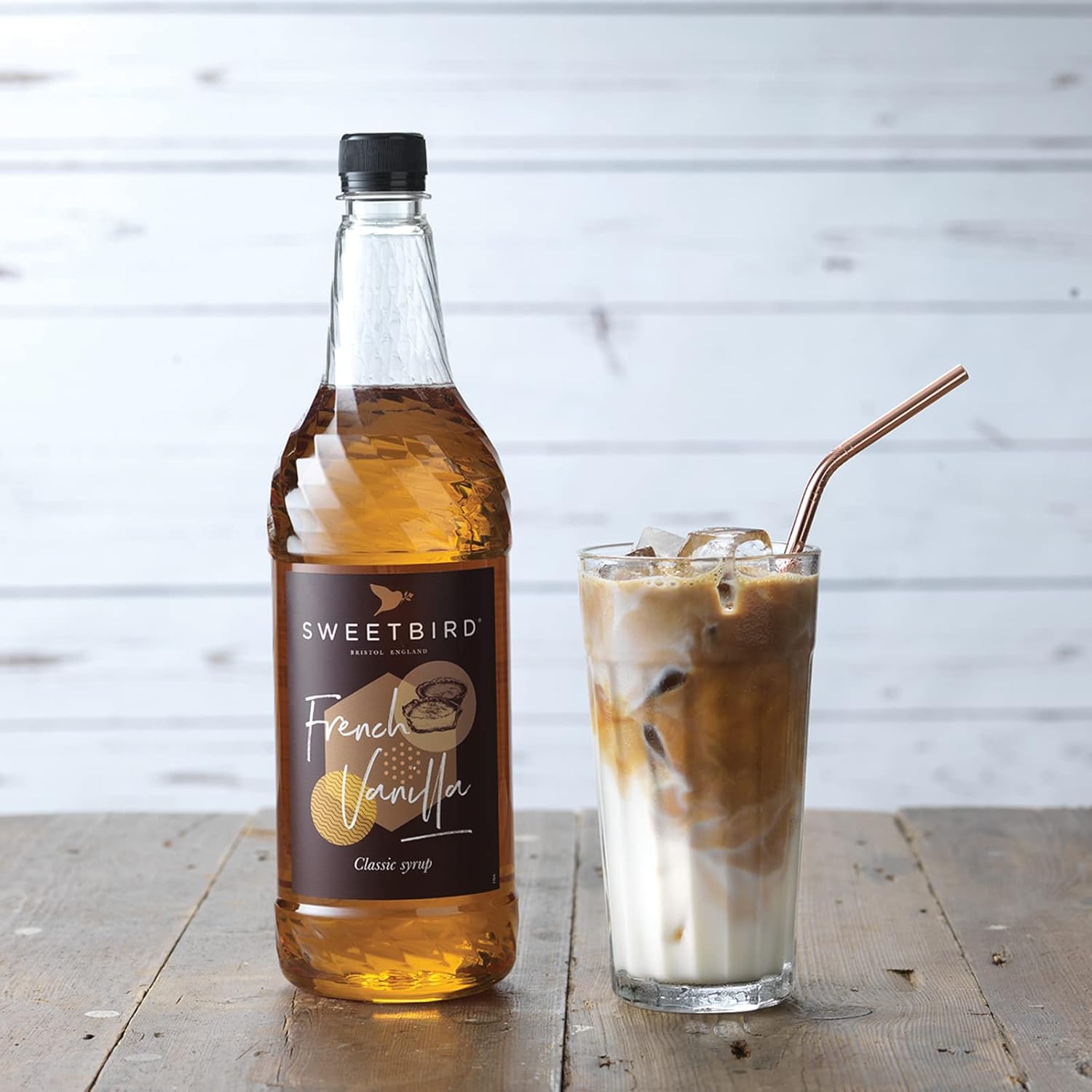 Sweetbird French Vanilla Syrup (1 Litre) - Vegan Friendly Beverage Syrup 7