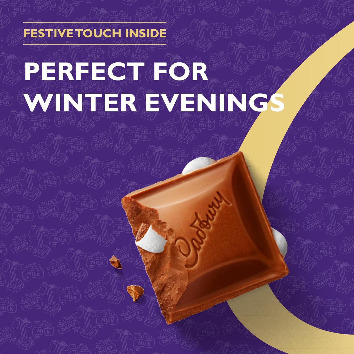 Cadbury Dairy Milk Mini Snowballs Chocolate Bar, 110g 6