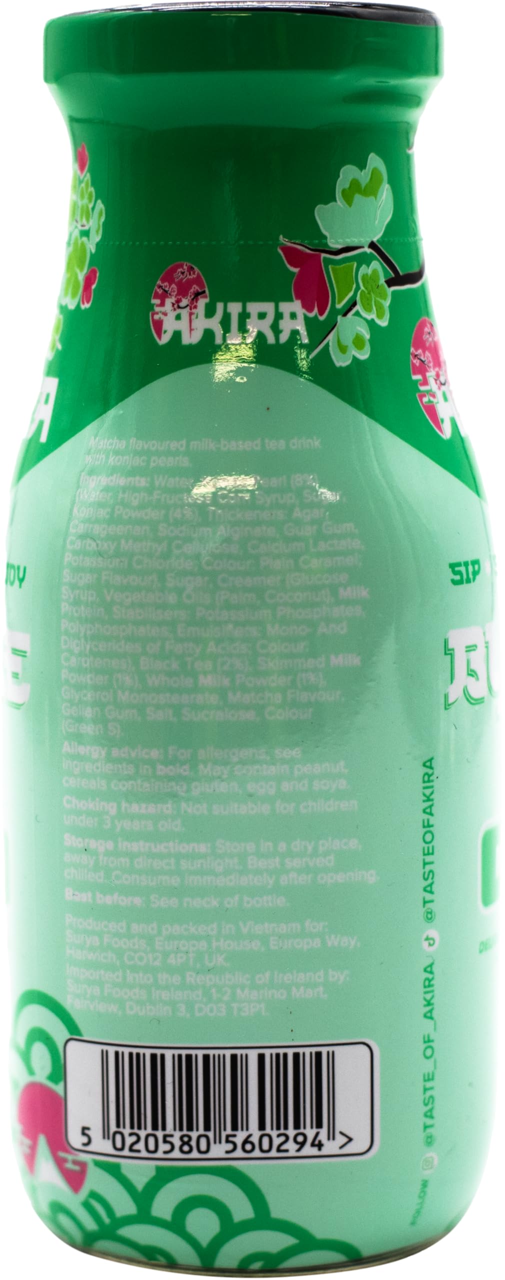 Akira Matcha Bubble Milk Tea - Ready-to-Drink Can 290ml 4