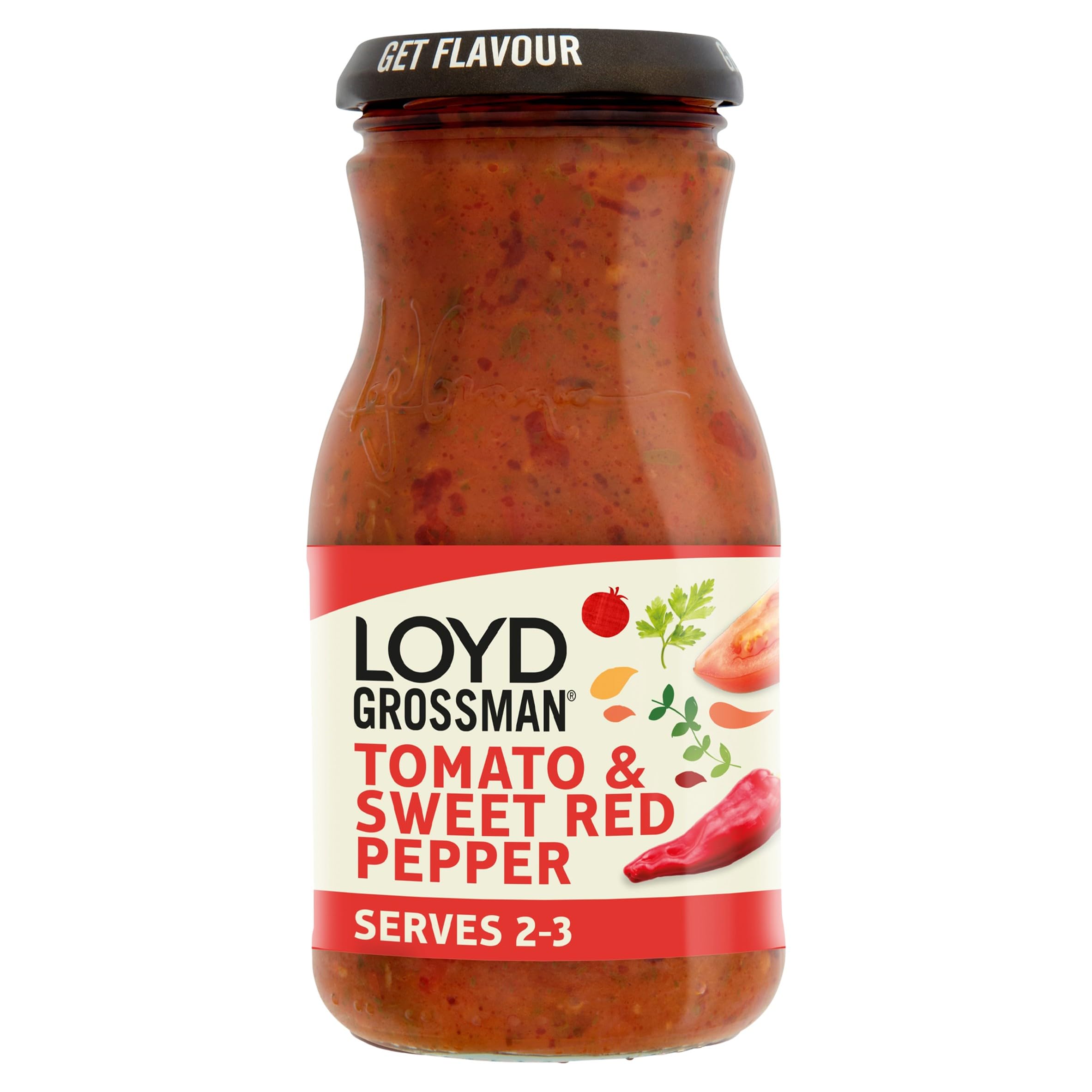 Loyd Grossman - Italian Tomato & Red Pepper Sauce Cooking Sauce
