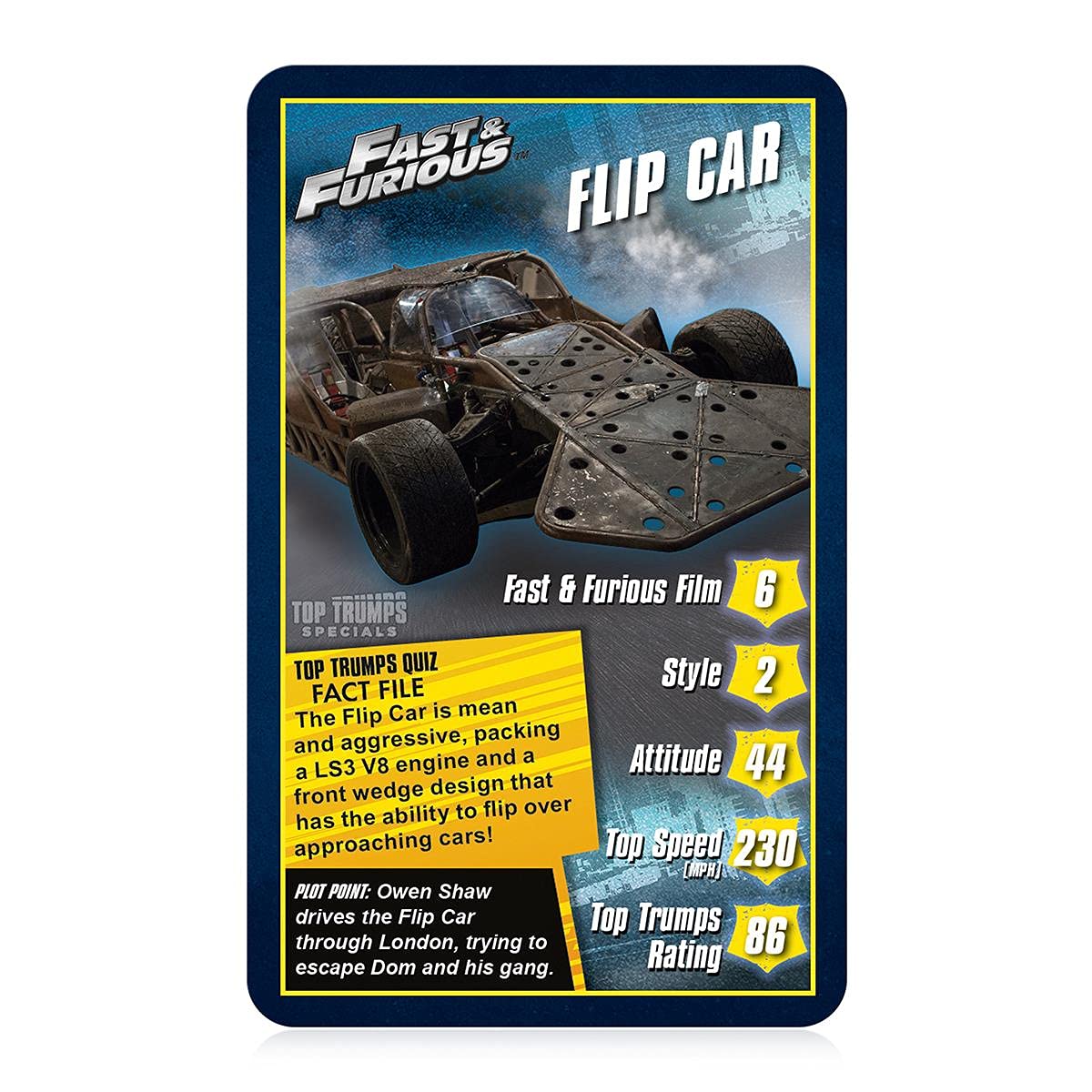 Top Trumps Fast and Furious Specials Card Game 8