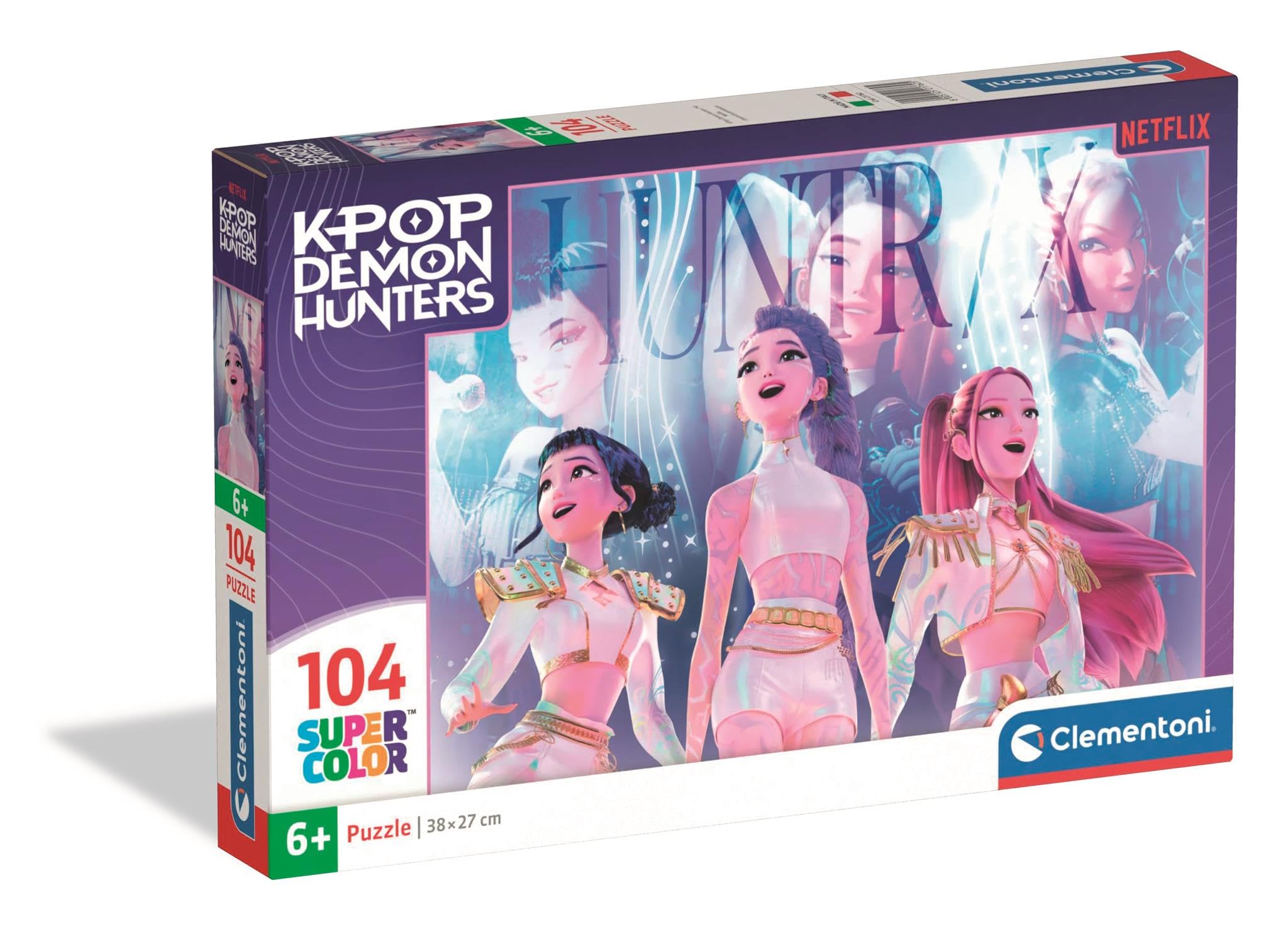 Clementoni KPOP Demon Hunters 104 Piece Jigsaw Puzzle for Kids 6+ | Finished Size 38x27 cm
