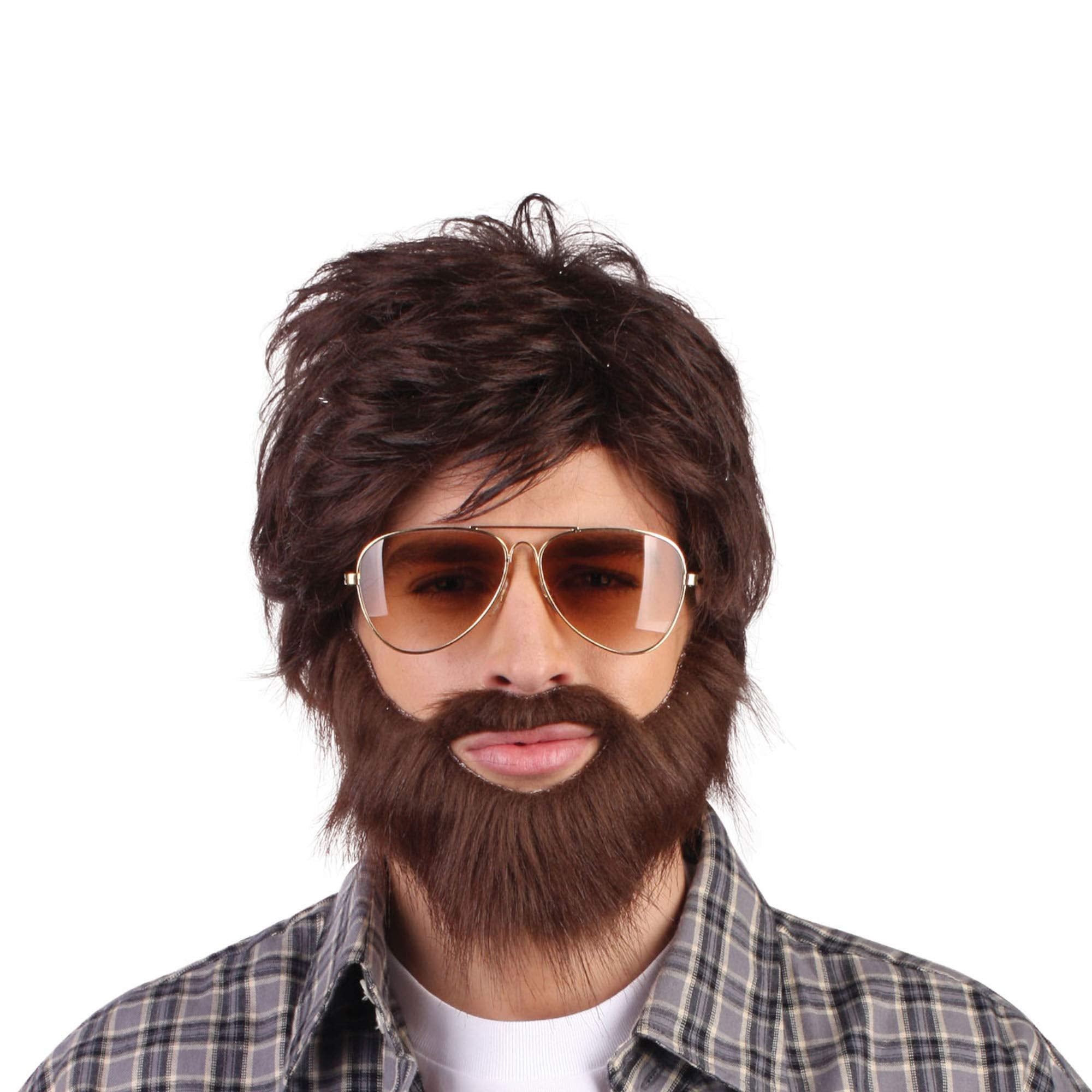 Fancy Me Hangover Wig and Beard Kit for Men