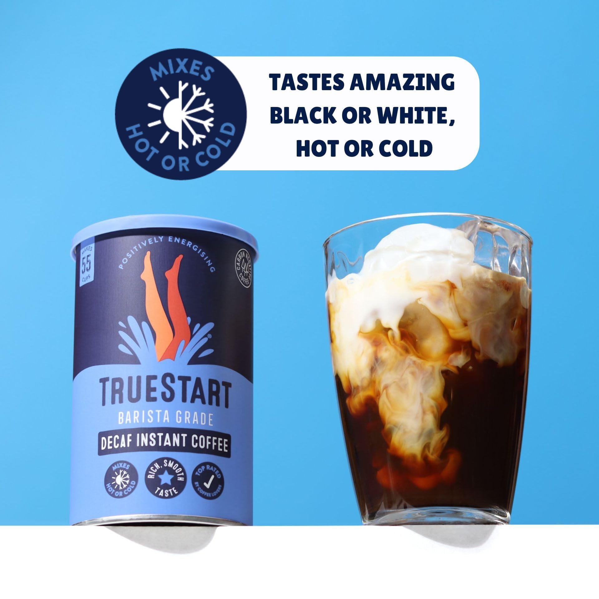 TrueStart - Barista Grade Decaf Instant Coffee 100% Brazilian Arabica 6