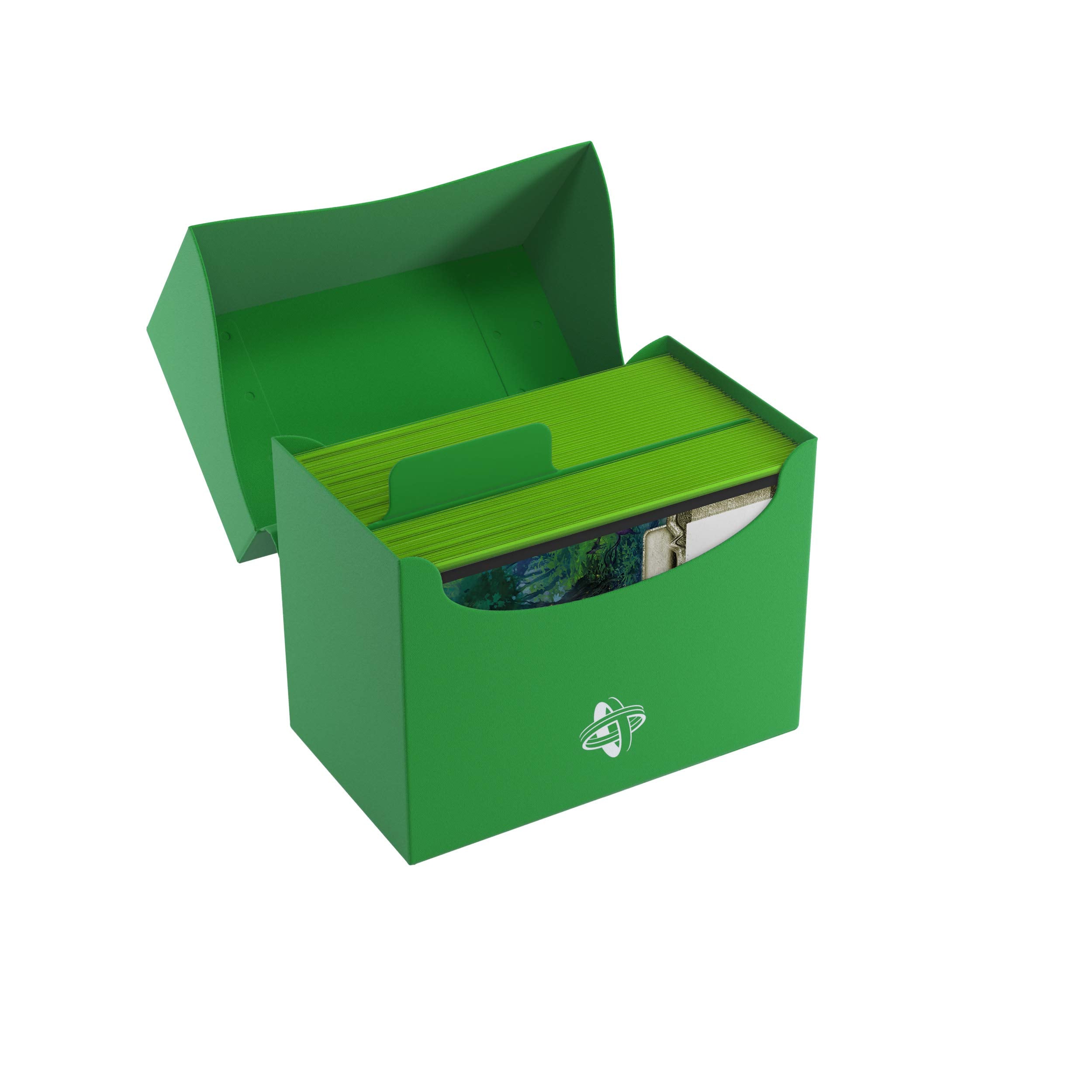 Gamegenic 80-Card Side Holder - Sideloading Deck Box with Cobra Neck, Green 6