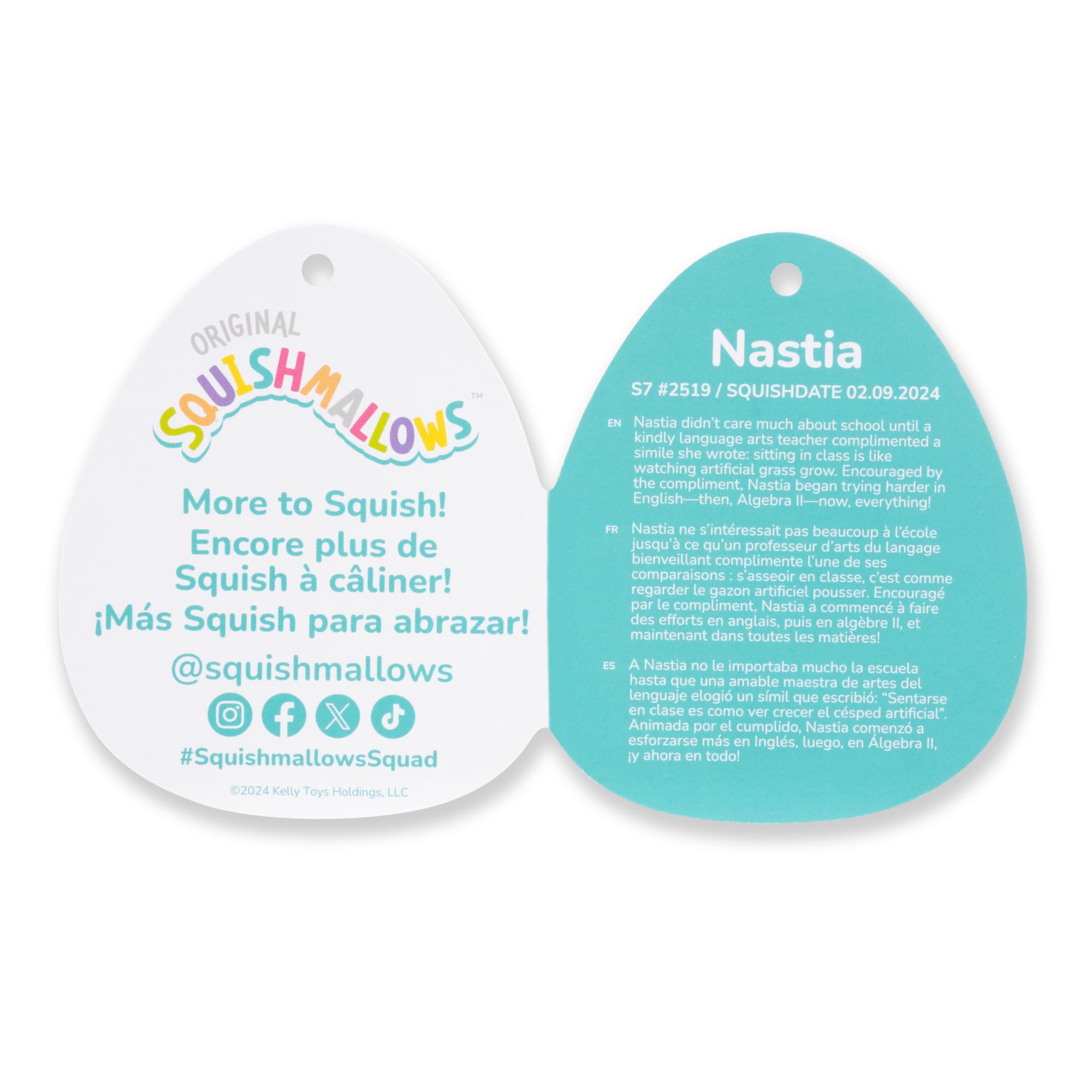 Squishmallows 7.5-Inch Nastia the Capybara with Wooly Hoodie - Soft Plush Collectible 3