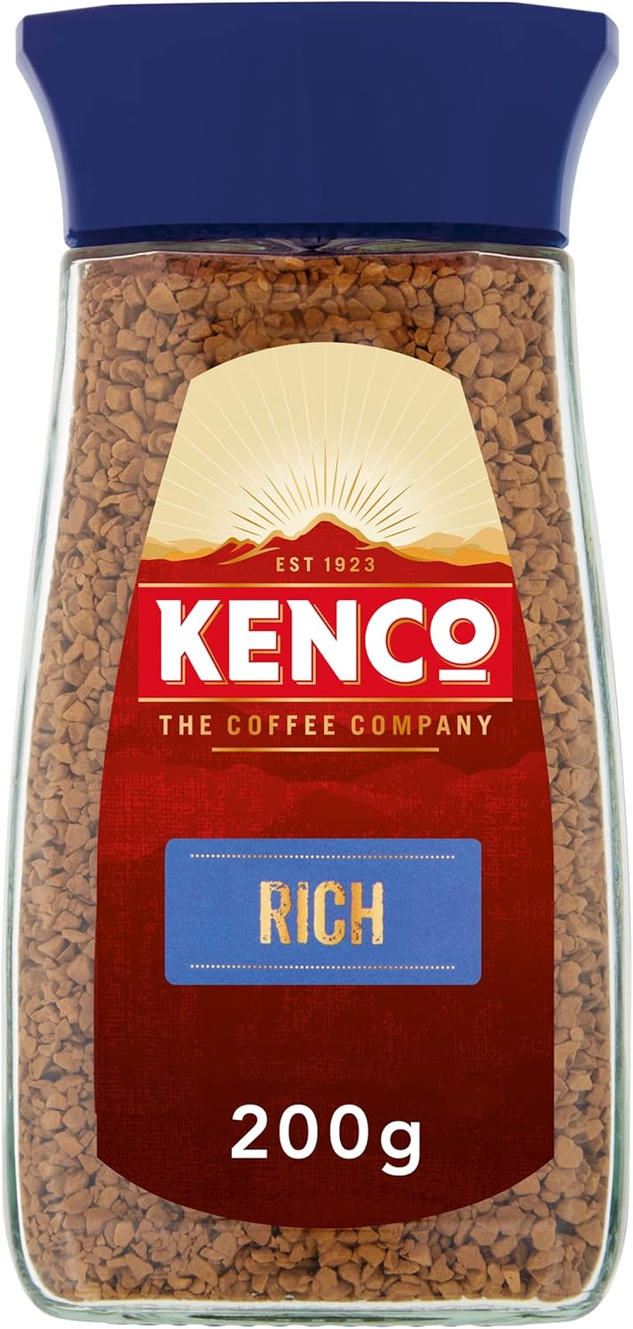 Kenco Rich Instant Coffee, Medium Roast, Unflavoured, 200g