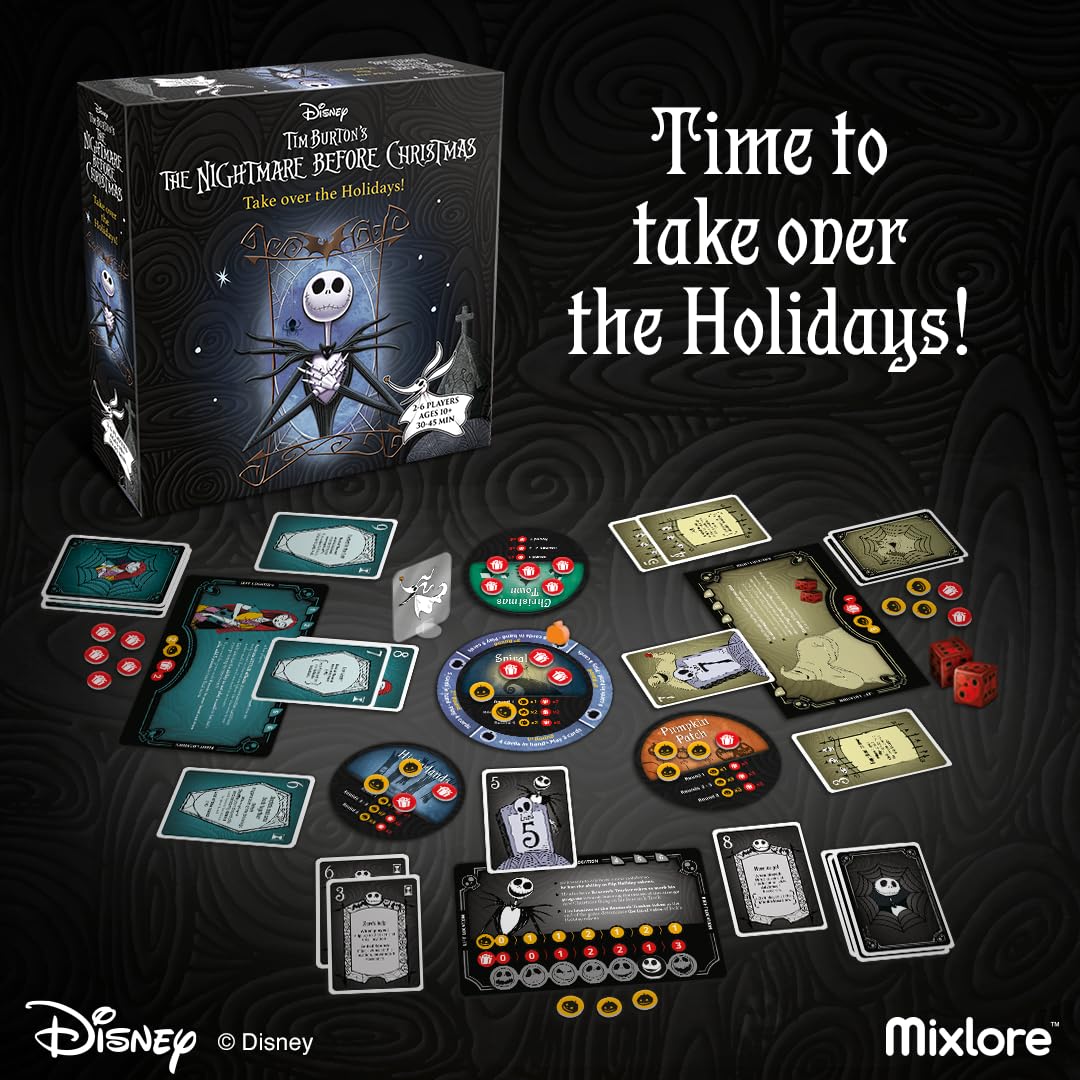 Mixlore The Nightmare Before Christmas Take Over the Holidays Card Game 4