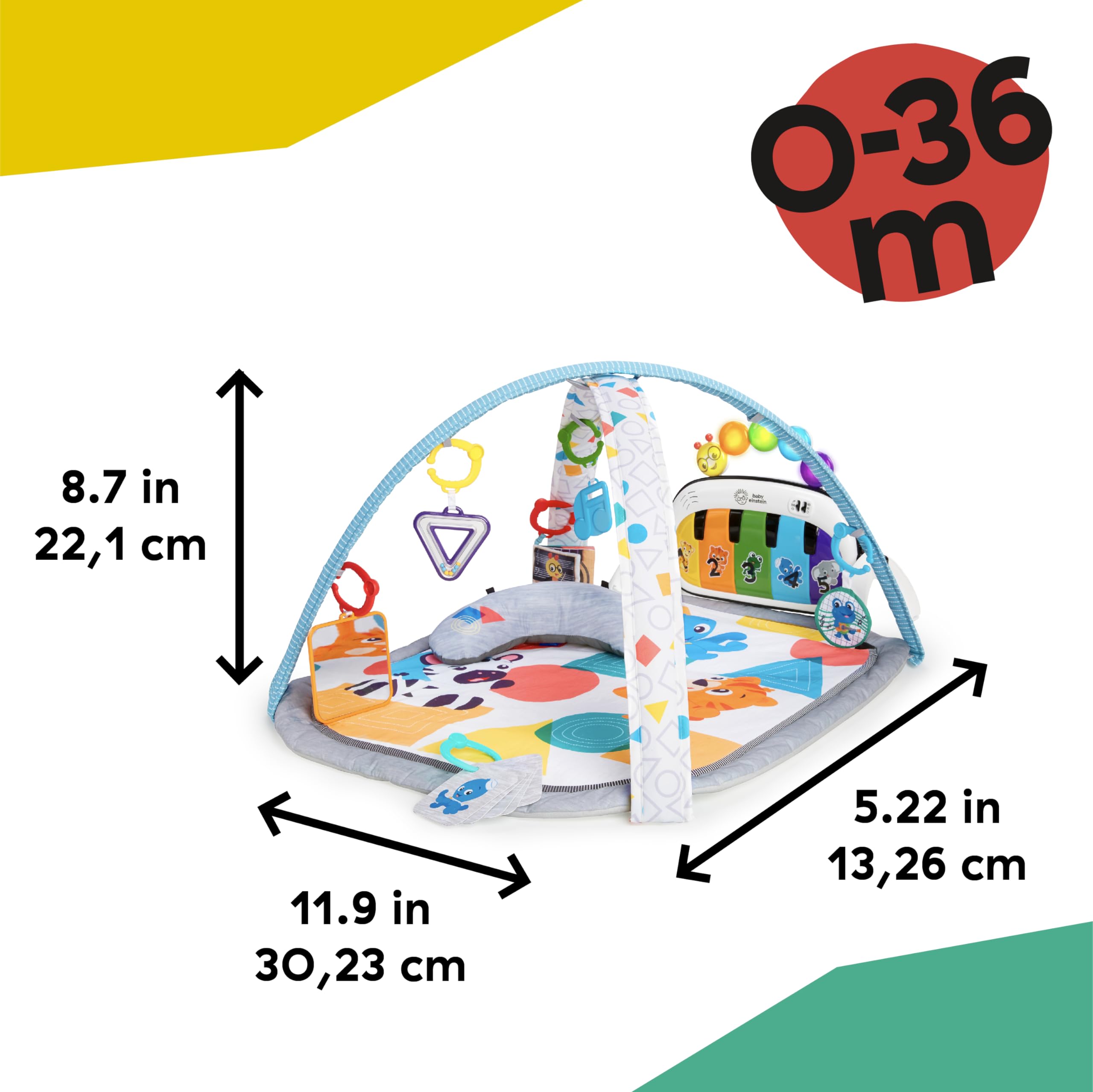 Baby Einstein - 4-in-1 Kickin' Tunes Music and Language Discovery Play Gym 8