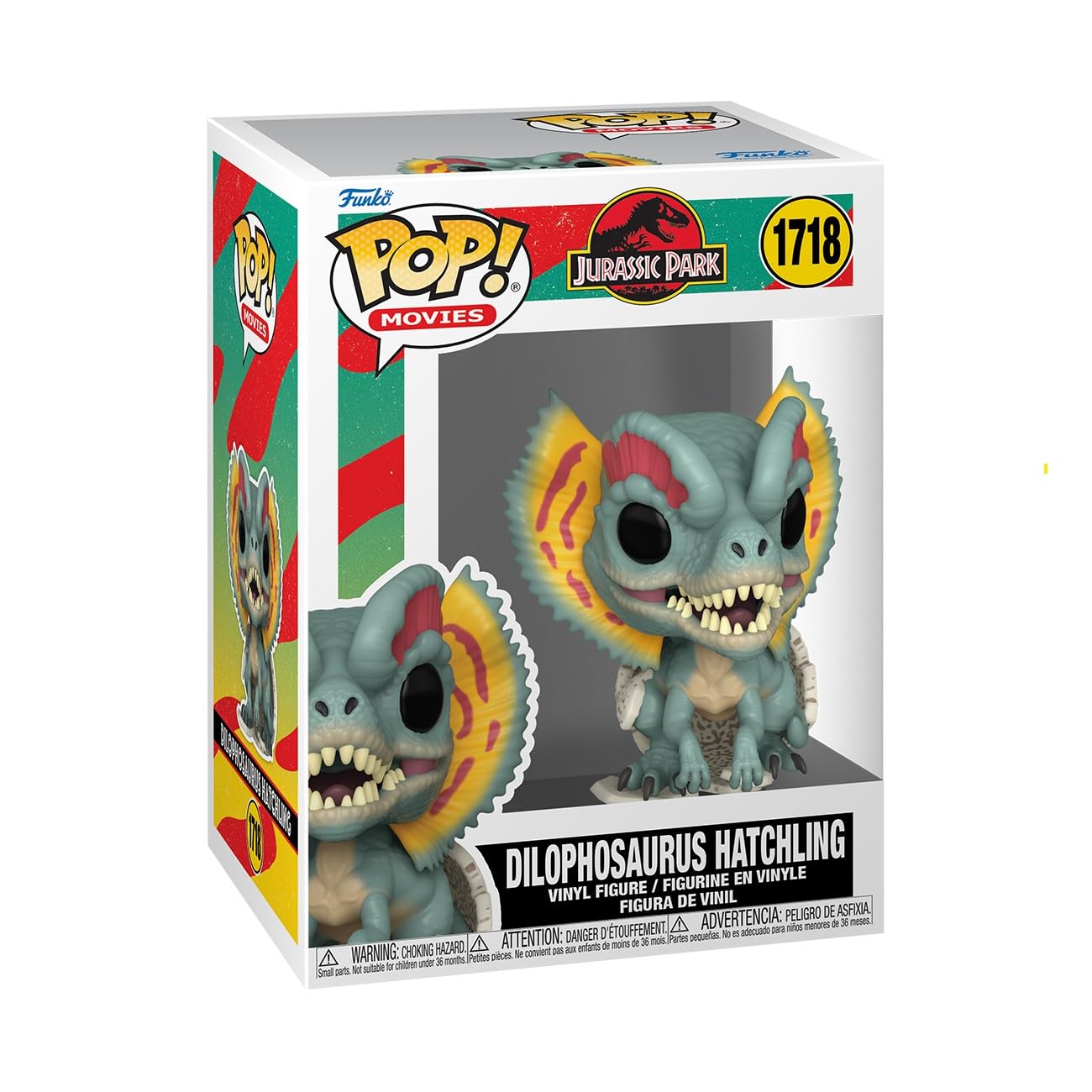 Funko POP! Movies: Jurassic Park Dilophosaurus Chibi Figure | Vinyl | 3.75 Inches 1