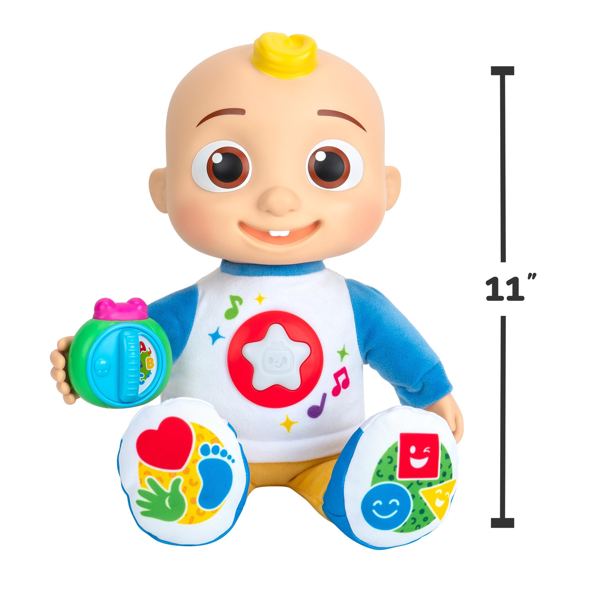 CoComelon Discover 'N Play JJ Doll - Interactive Educational Toy with Lights, Sounds & Music 4