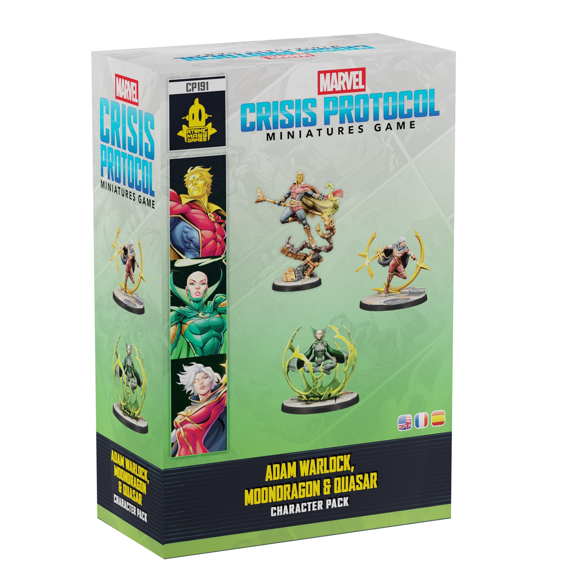 Asmodee Marvel: Crisis Protocol Adam Warlock, Moondragon, Quasar Character Pack | 2 Players | 120 Min 1