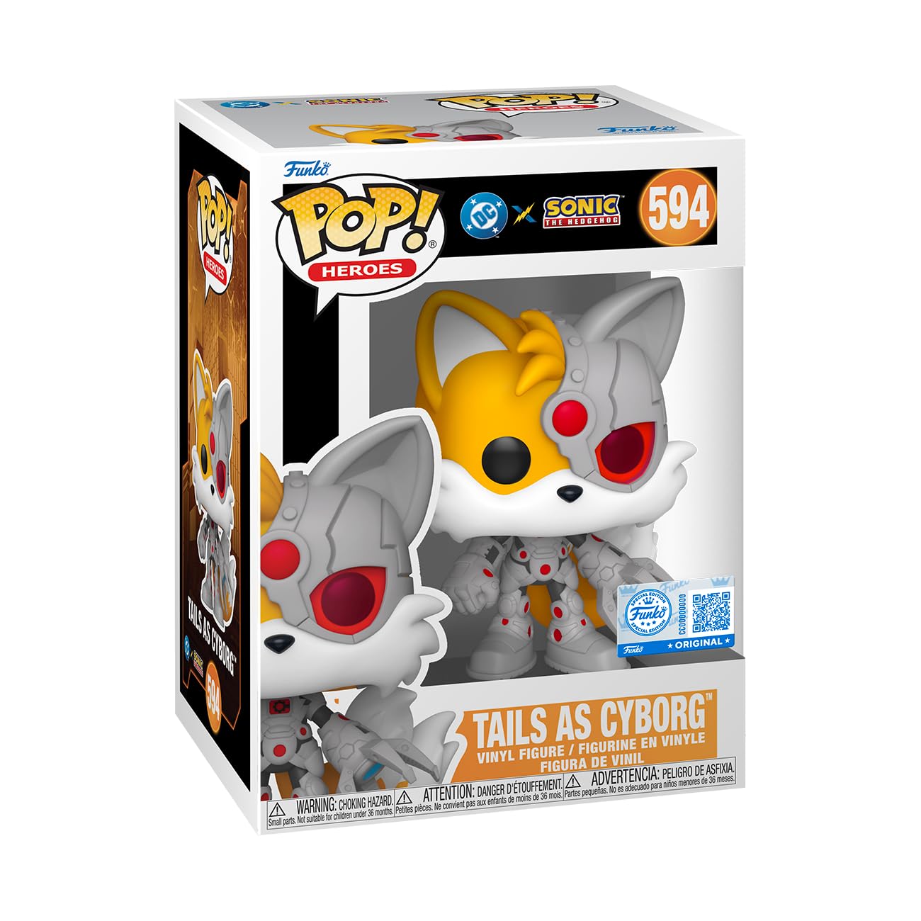 Funko Pop! Heroes: Justice League & Sonic - Tails as Cyborg Vinyl Figure