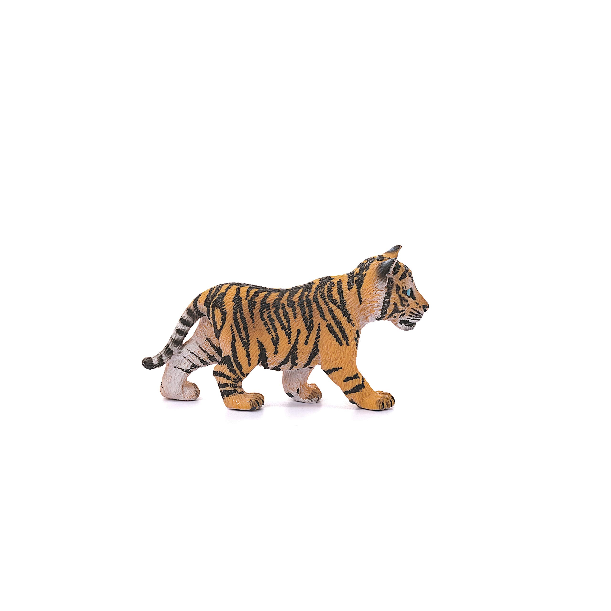 SCHLEICH Tiger Cub Figurine - Hand-Painted Wildlife Animal Toy for Kids 4