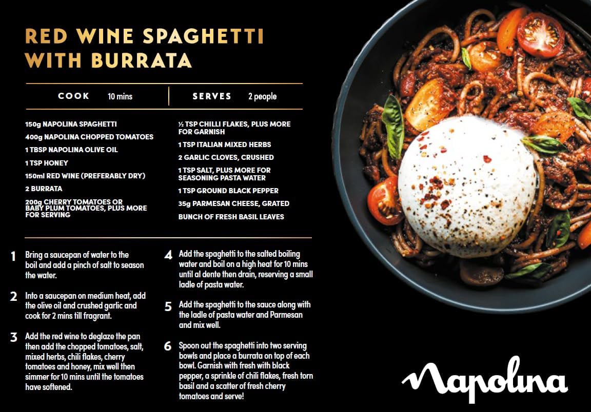 Napolina Chopped Tomatoes, 4 x 400g 4