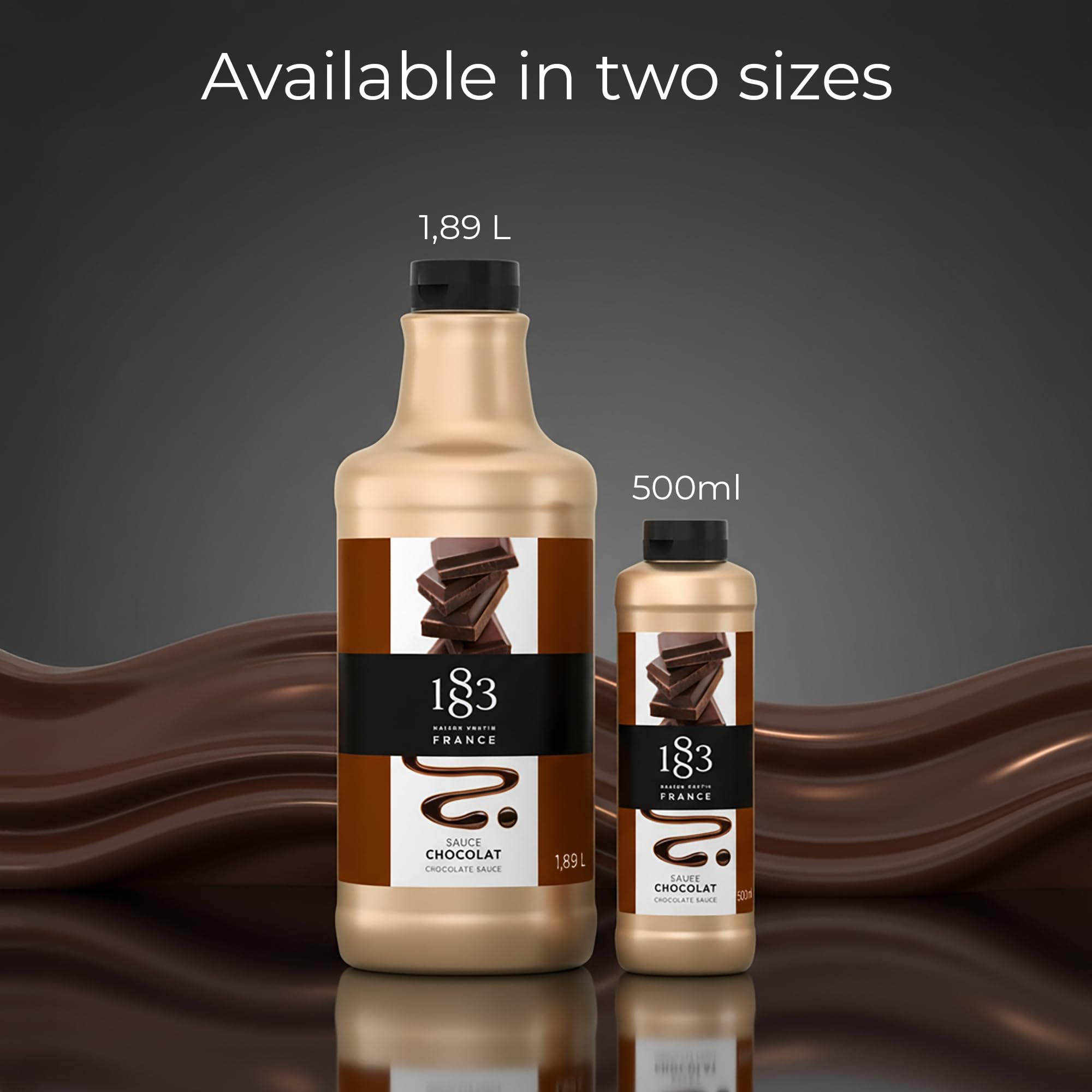 1883 Maison Routin Chocolate Sauce - Rich Cocoa Blend | 500ml Squeezable Tube