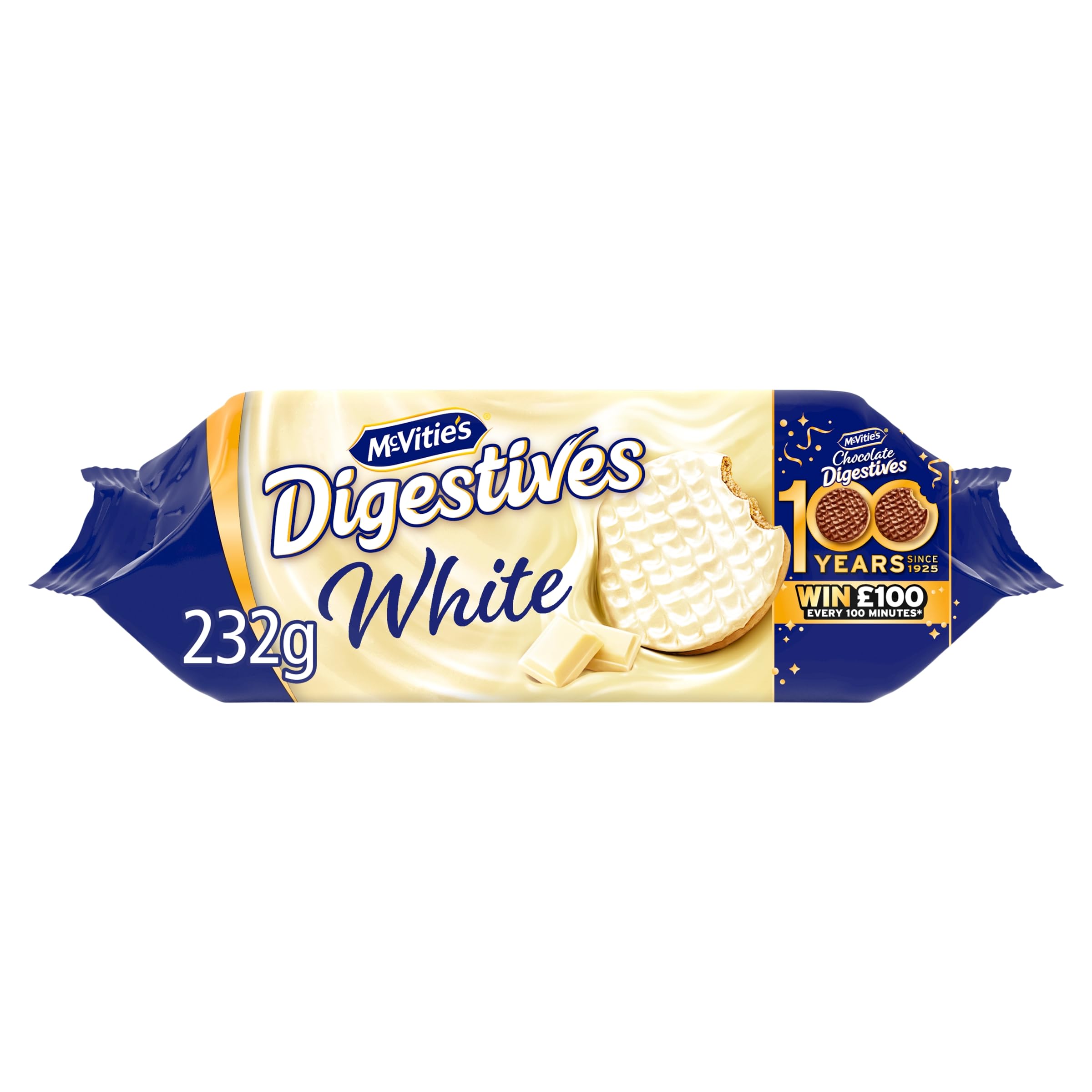 McVitie's White Chocolate Digestive Biscuits, 232 g