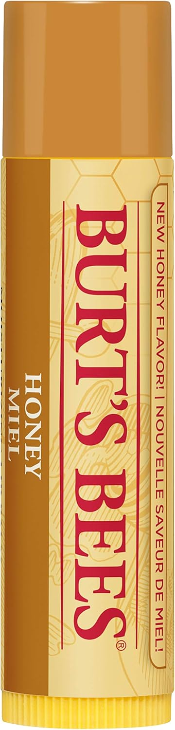 Burt's Bees Honey Lip Balm, 100% Natural Moisturizer with Beeswax & Vitamin E, 4.25g