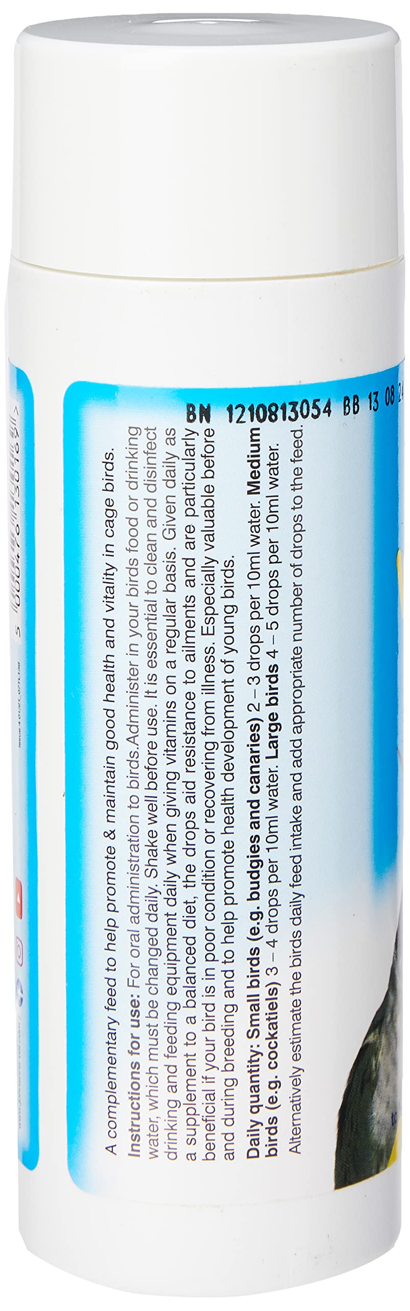 Johnsons Vet Vit-Min Drops - Daily Vitamin Supplement for Cage Birds | 100 ml
