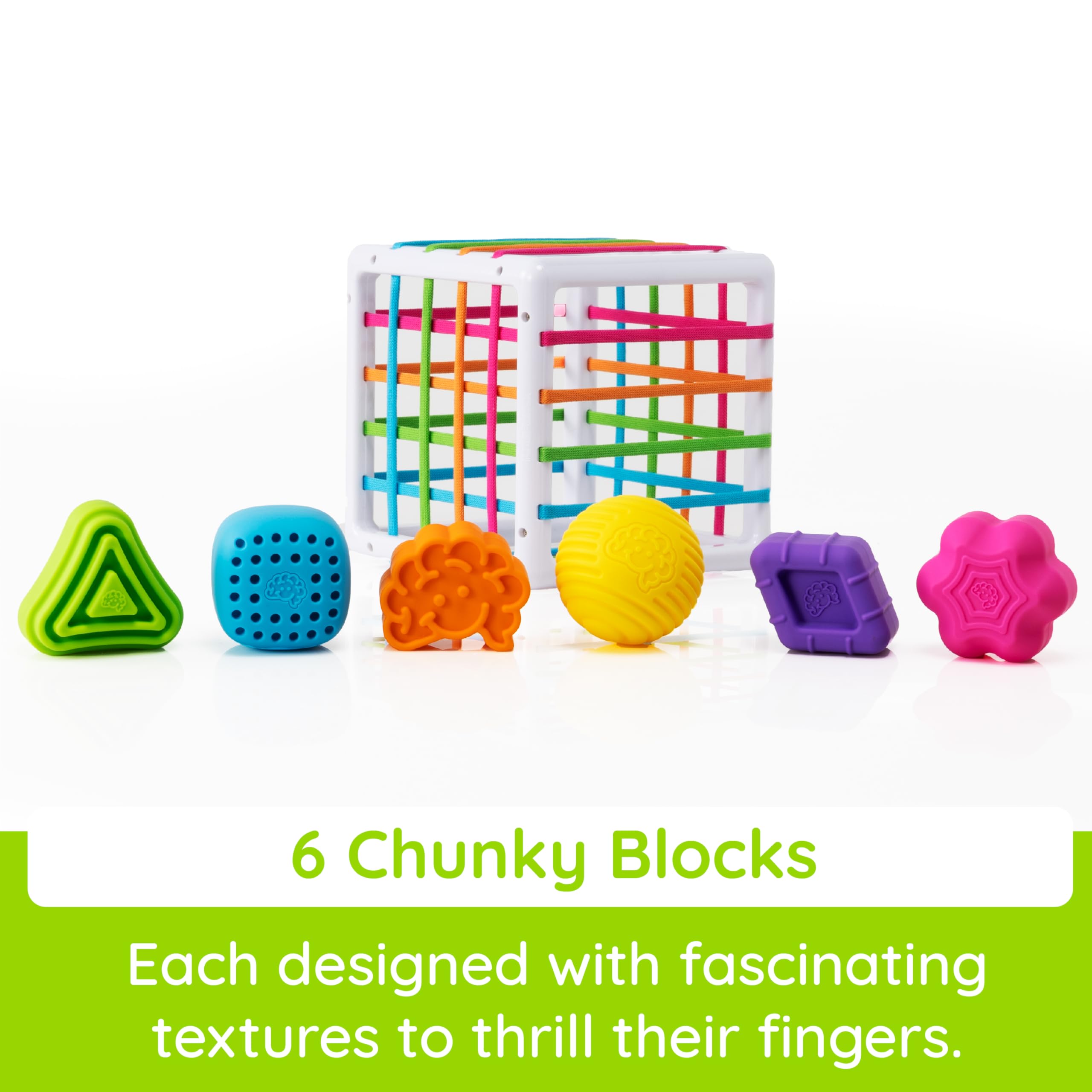 Fat Brain Toys InnyBin F251 - Shape Sorting Sensory Toy for Toddlers 9