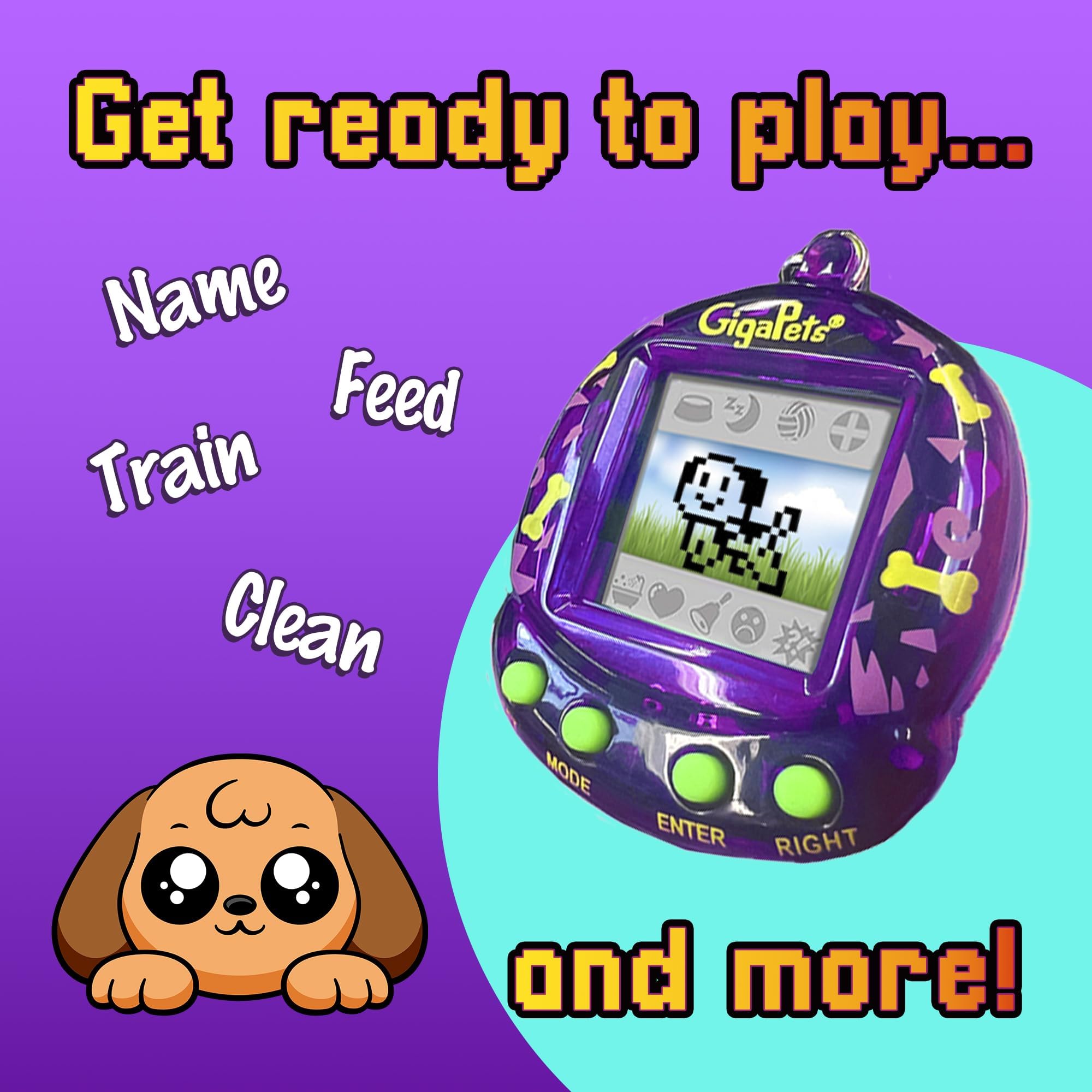 Giga Pets Puppy Dog Virtual Pet Toy - Upgraded Collector's Edition with Glossy Translucent Shell - 5 Years and Up 9