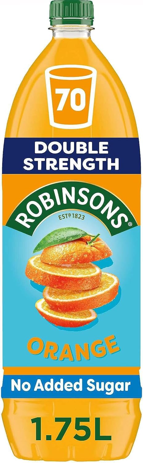 Robinsons Double Strength Orange No Added Sugar Squash 1.75L
