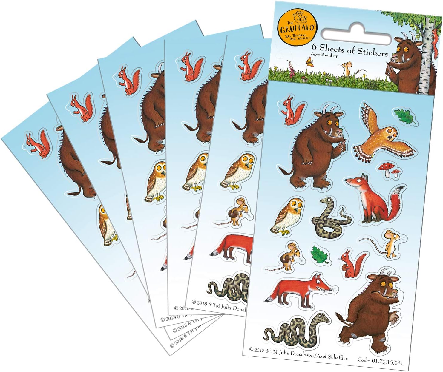 Paper Projects The Gruffalo Party Bag Sticker Bundle - 18 Sheets of Official Stickers 4