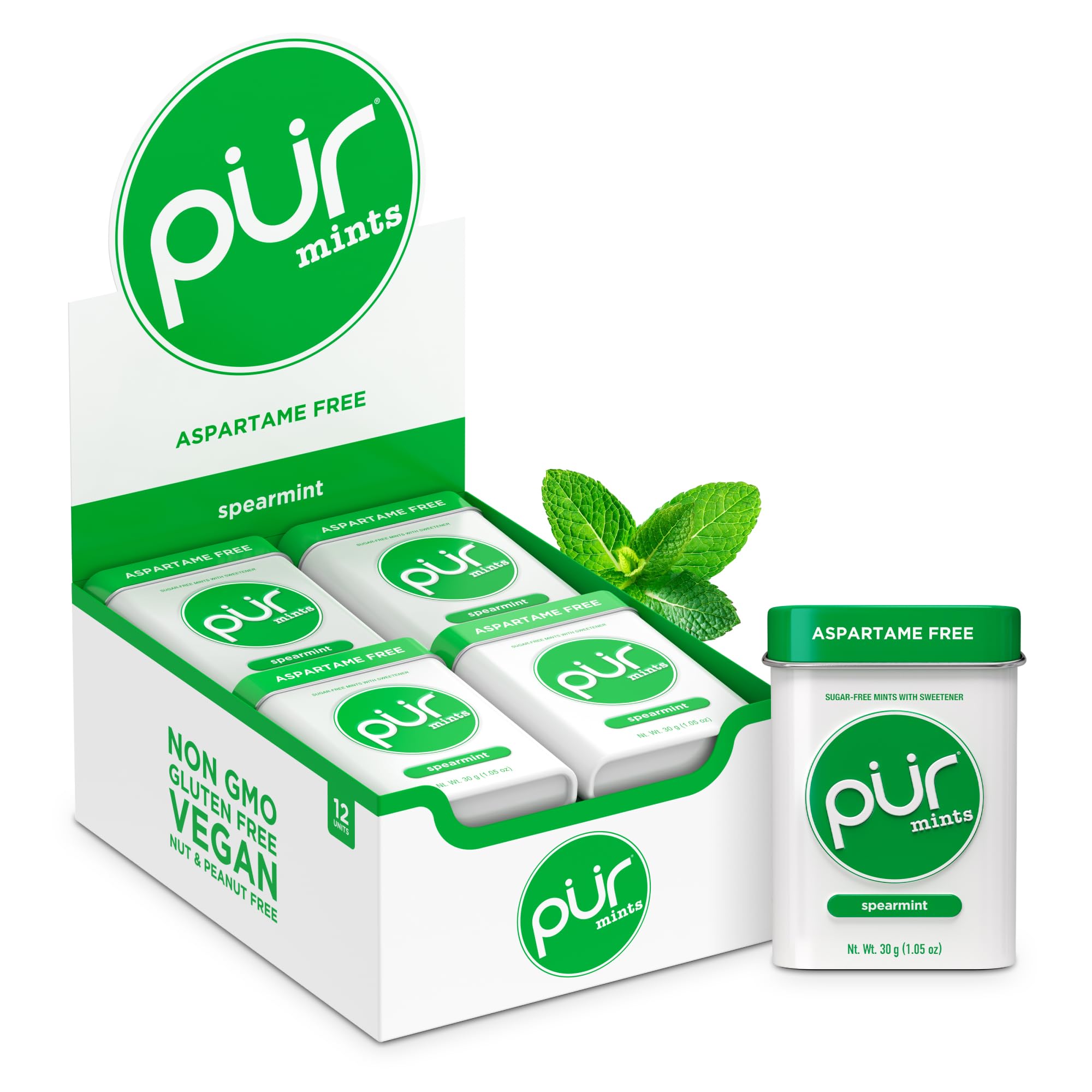 PUR - Spearmint Sugar-Free Mints (360g)