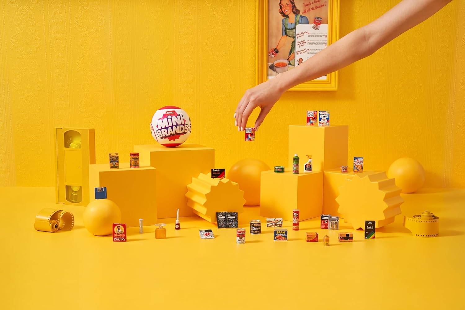 Mini Brands Retro Capsule by ZURU - Surprise Retro Collectible Minis for Kids 3+ 6