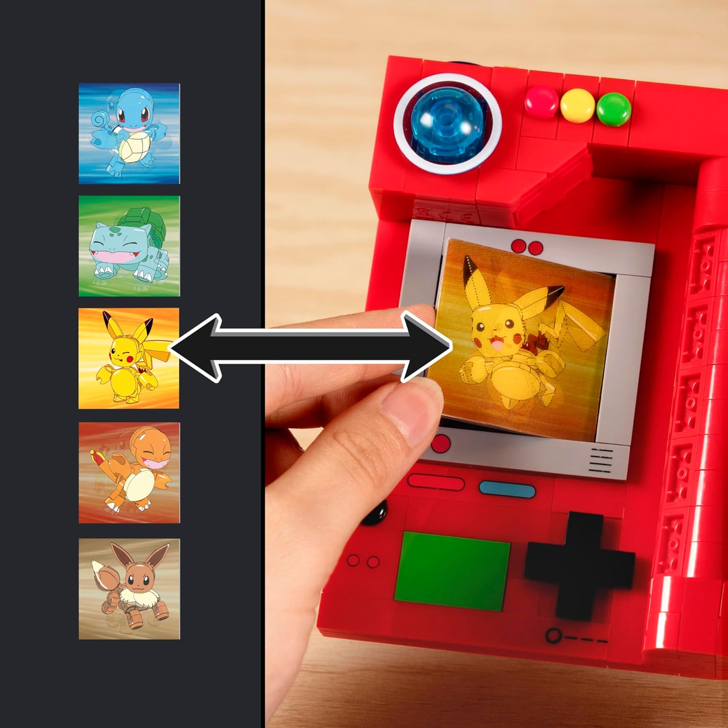 MEGA Pokémon Kanto Region Pokédex Building Set - 322 Pieces with Light & Lenticular Cards