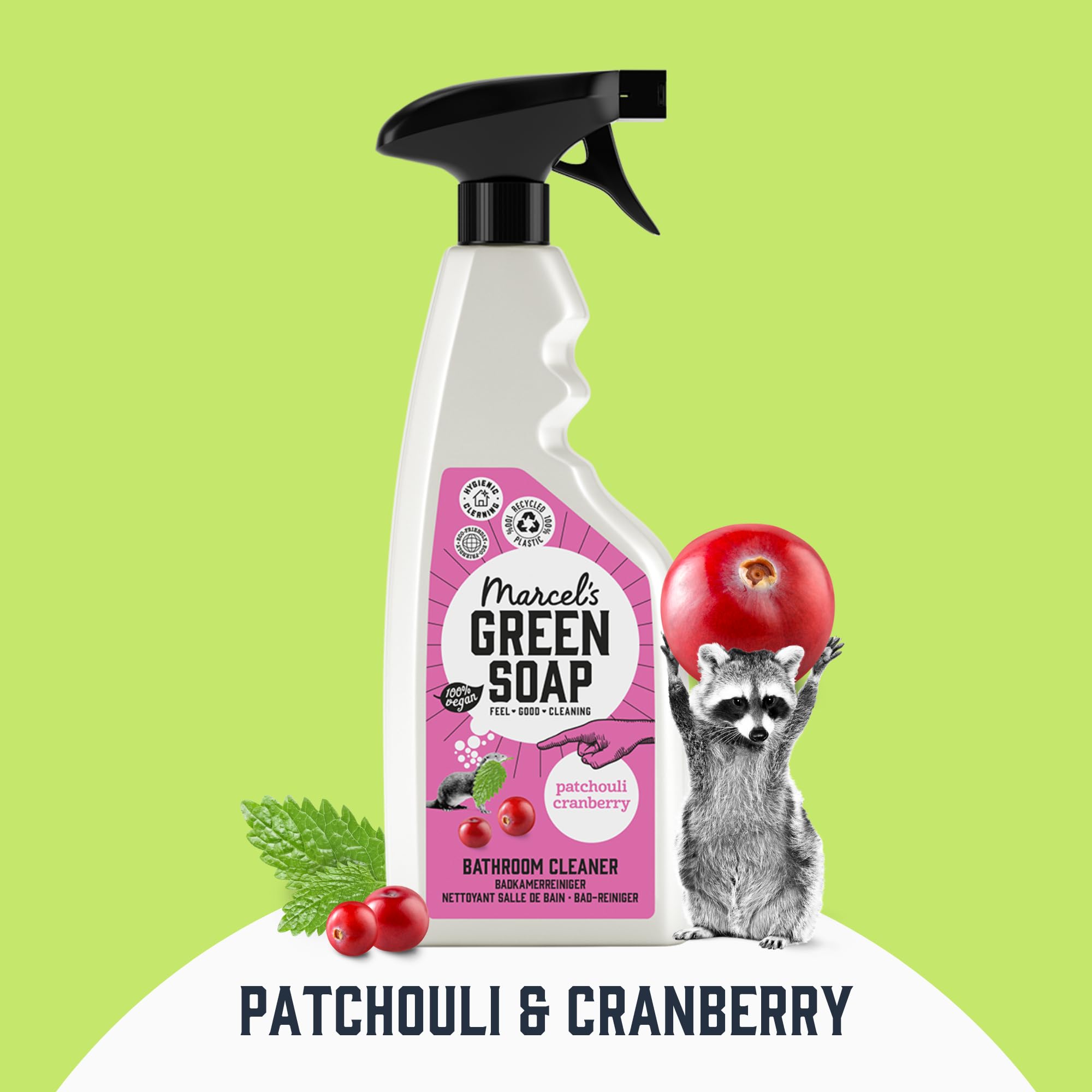 Marcel's Green Soap Bathroom Cleaner Spray Patchouli & Cranberry 500 ml Degreaser 7