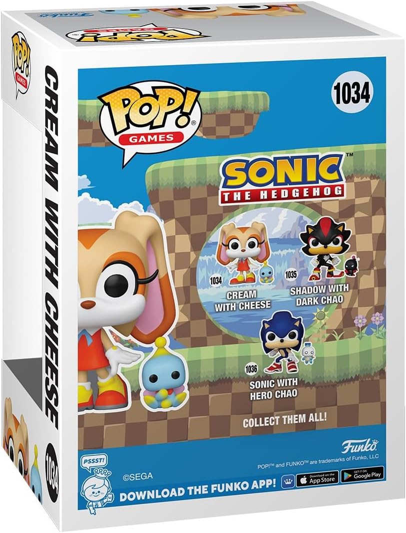 Funko Pop! Sonic the Hedgehog - Cream with Cheese Vinyl Figure 3