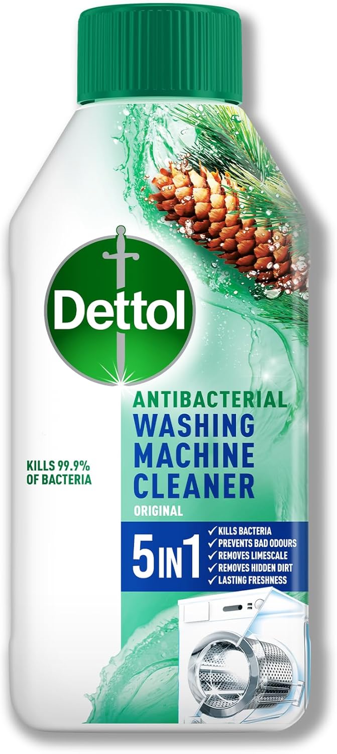 Dettol - Washing Machine Cleaner 250ml Antibacterial Deep Clean for Laundry