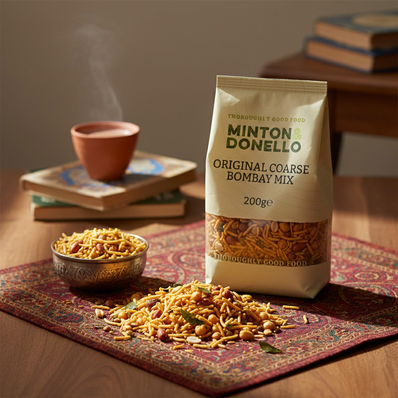 Minton & Donello Original Bombay Mix - Coarse Texture, Vegetarian Snack | 6 x 200g Multipack 2
