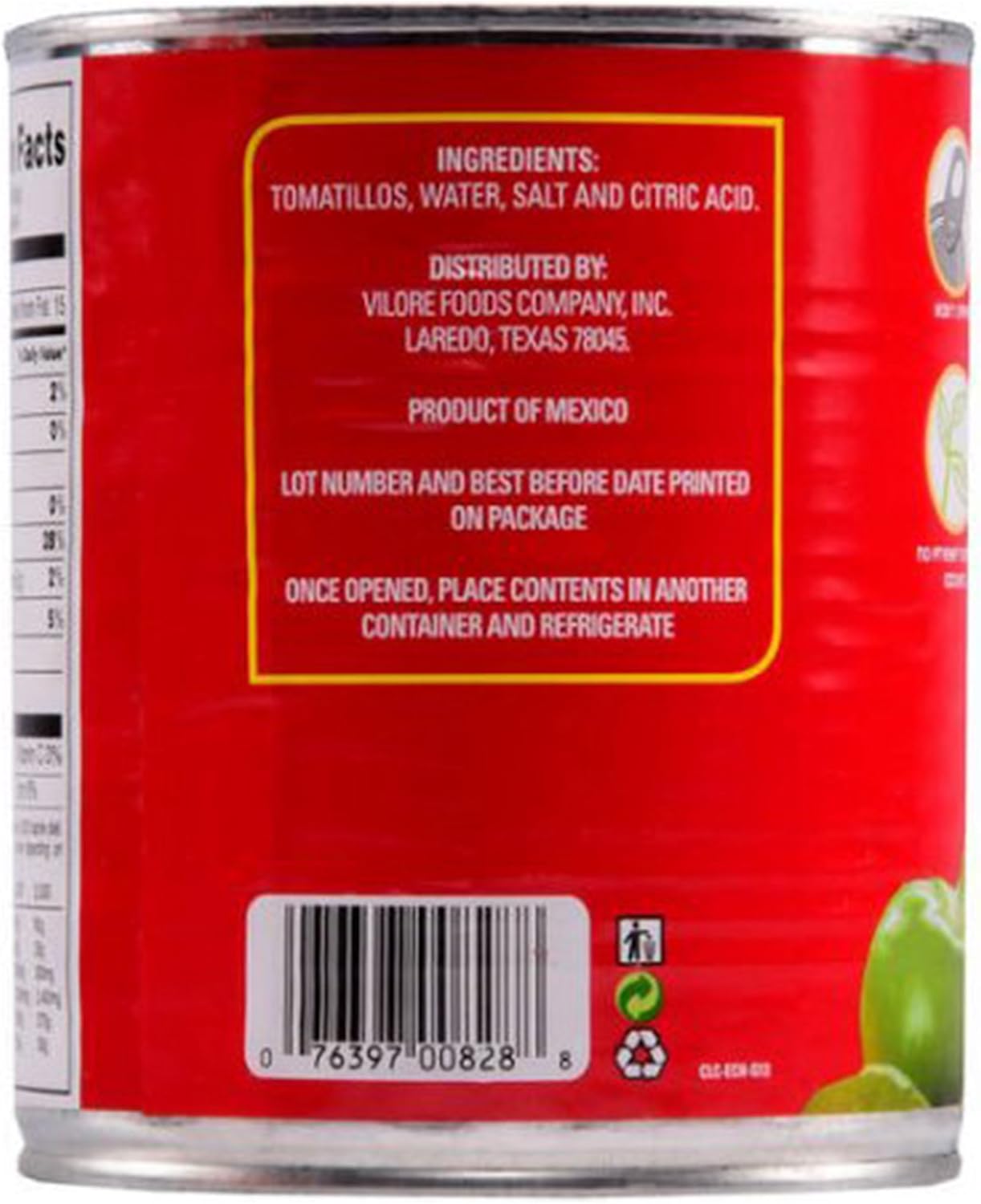La Costena Tomatillos 794g - Whole Cooked Tomatillos in Water with Citric Acid 5