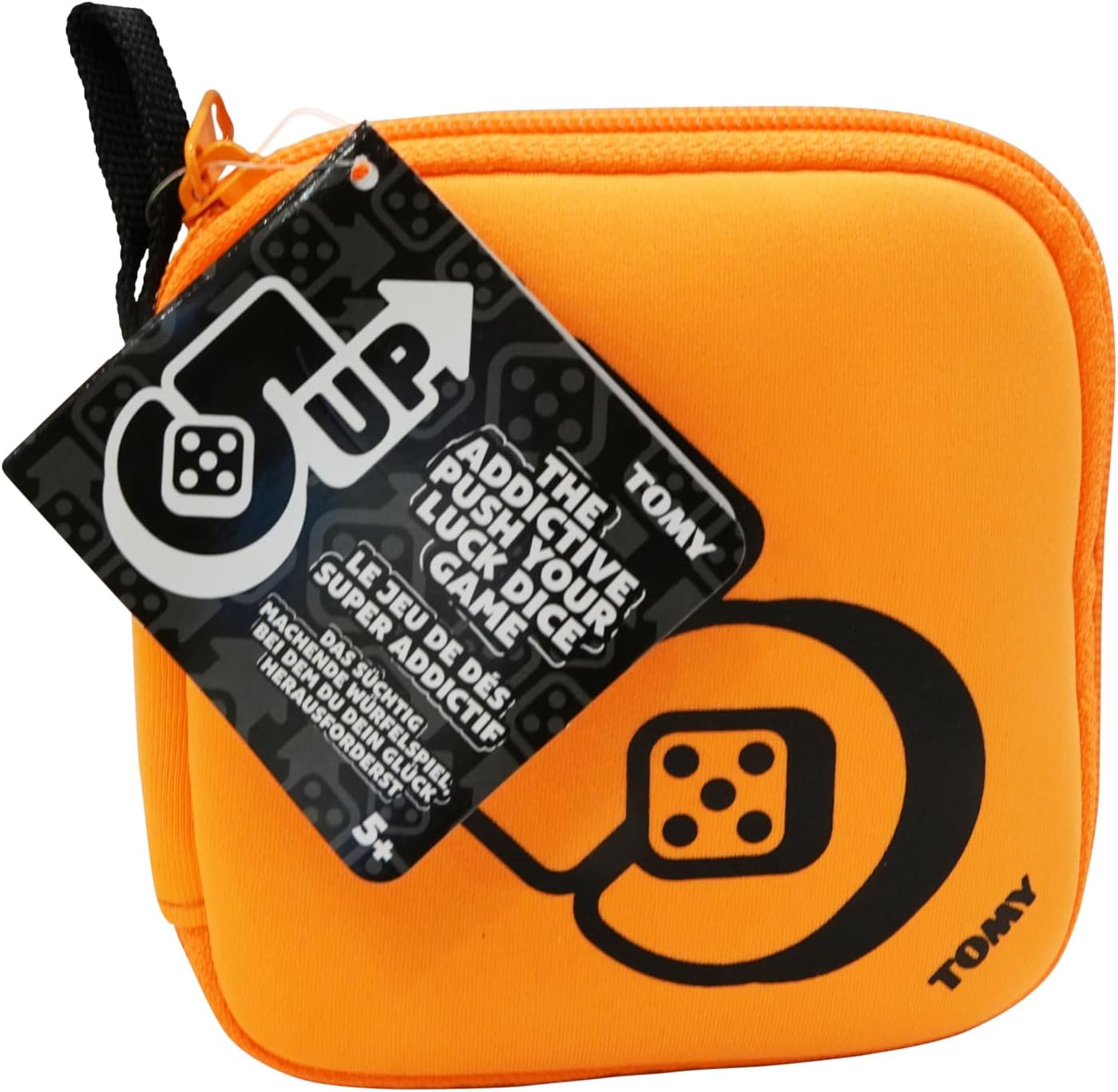 TOMY Games 5 Up Dice Game - Push Your Luck Family Board Game for 2-4 Players 5