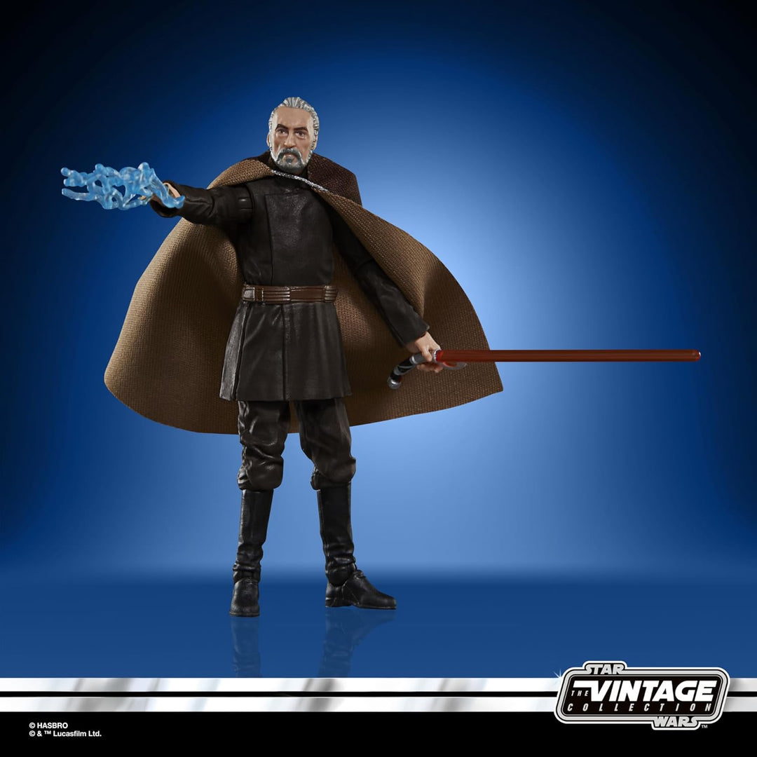 Star Wars The Vintage Collection Count Dooku Action Figure - Attack of the Clones 3.75-Inch Collectible for Ages 4+