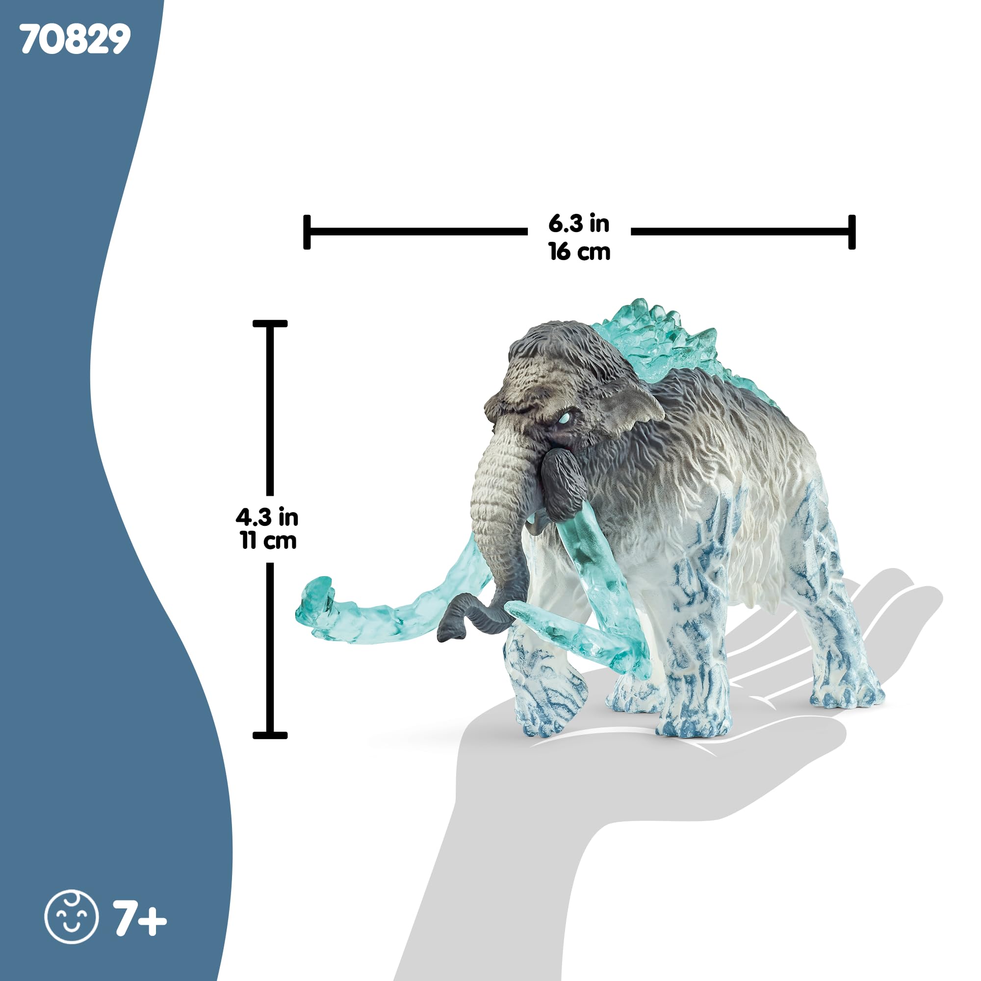 Schleich Eldrador Creatures Ice Mammoth - 16cm Fantasy Action Figure for Kids 3+ 4