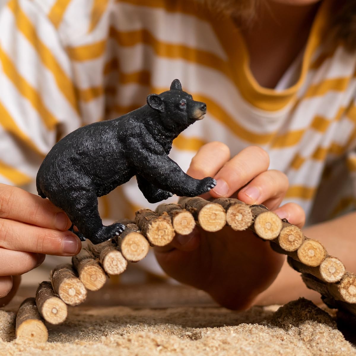 Schleich 14869 American Black Bear Figurine - Detailed Wildlife Toy for Ages 3+ 5