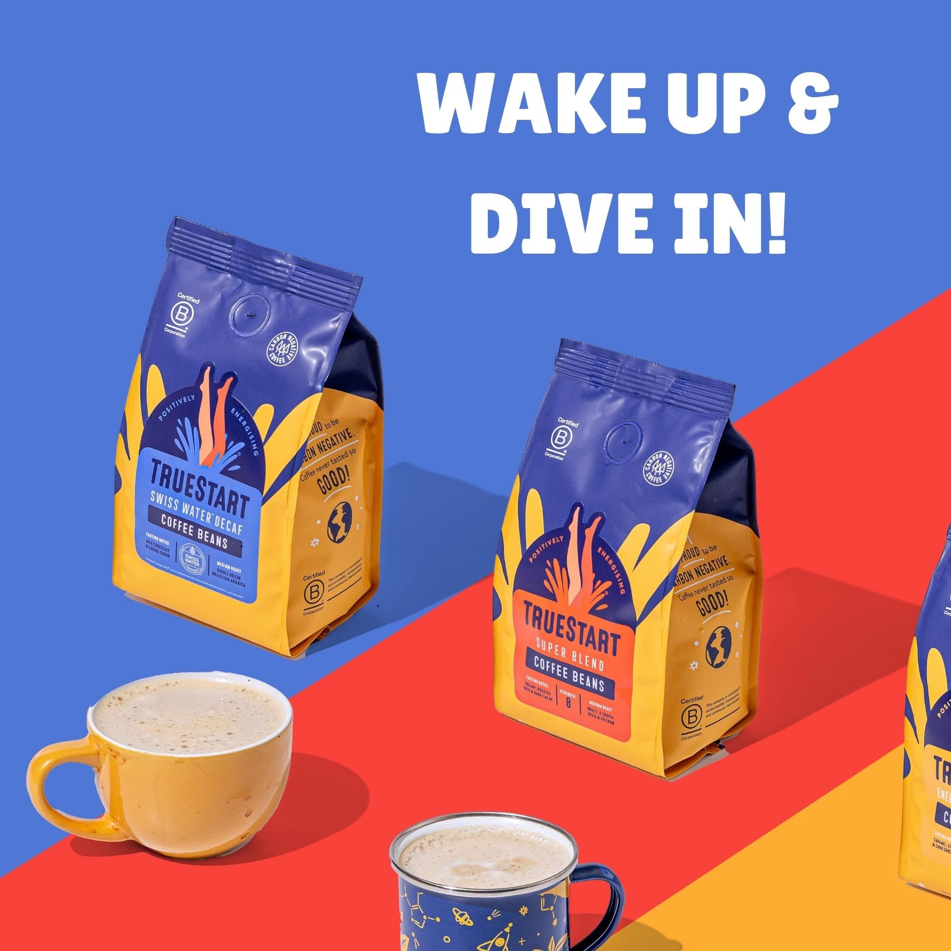 TrueStart Swiss Water Decaf Ground Coffee 200g - Single Origin Arabica