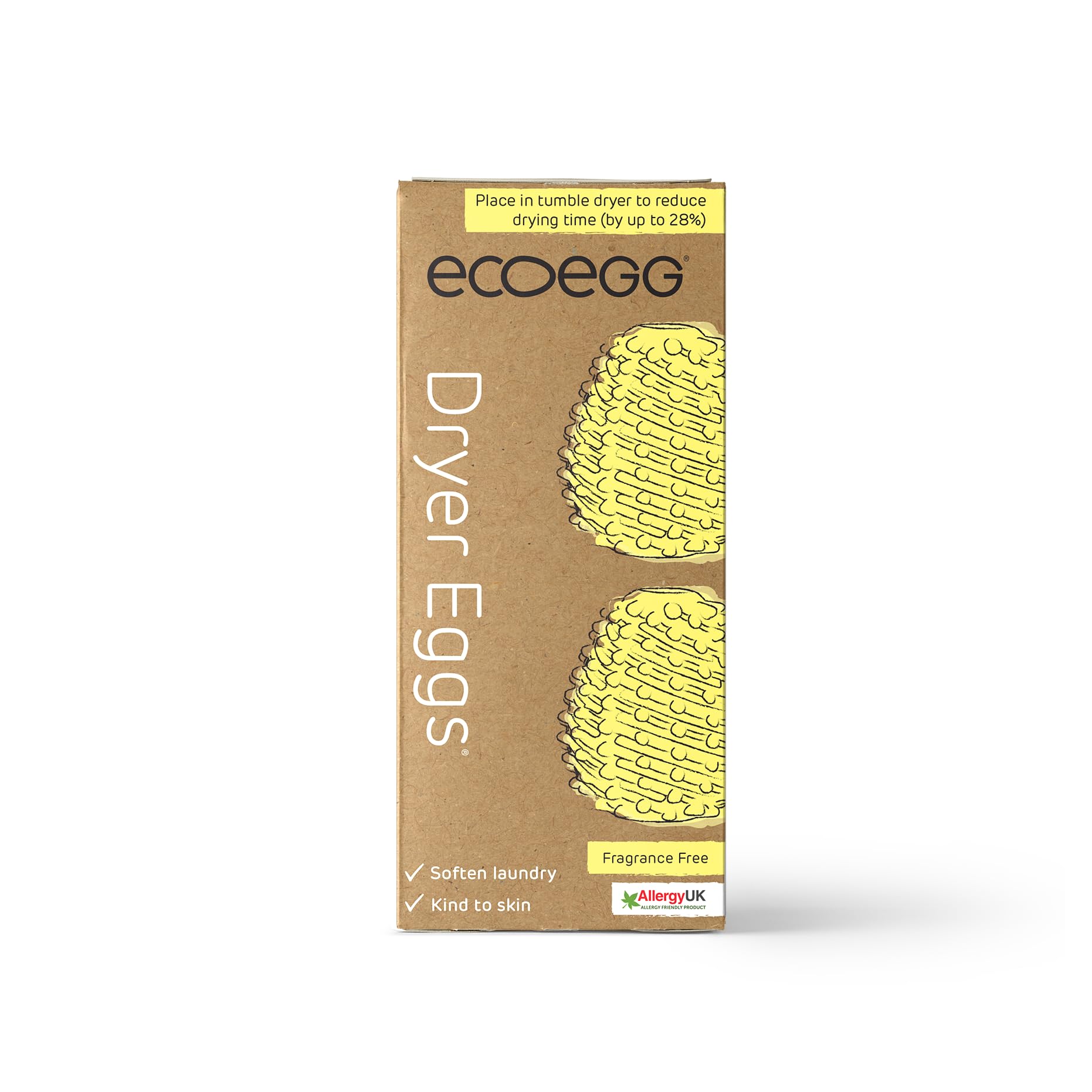 Ecoegg - Dryer Egg Tumble Dryer Balls Replacement | Reduces Drying Time | Fragrance Free
