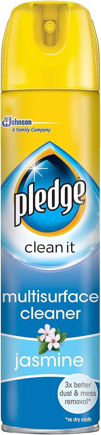 Pledge Clean It Jasmine Multi-Surface Cleaner, 250ml Aerosol