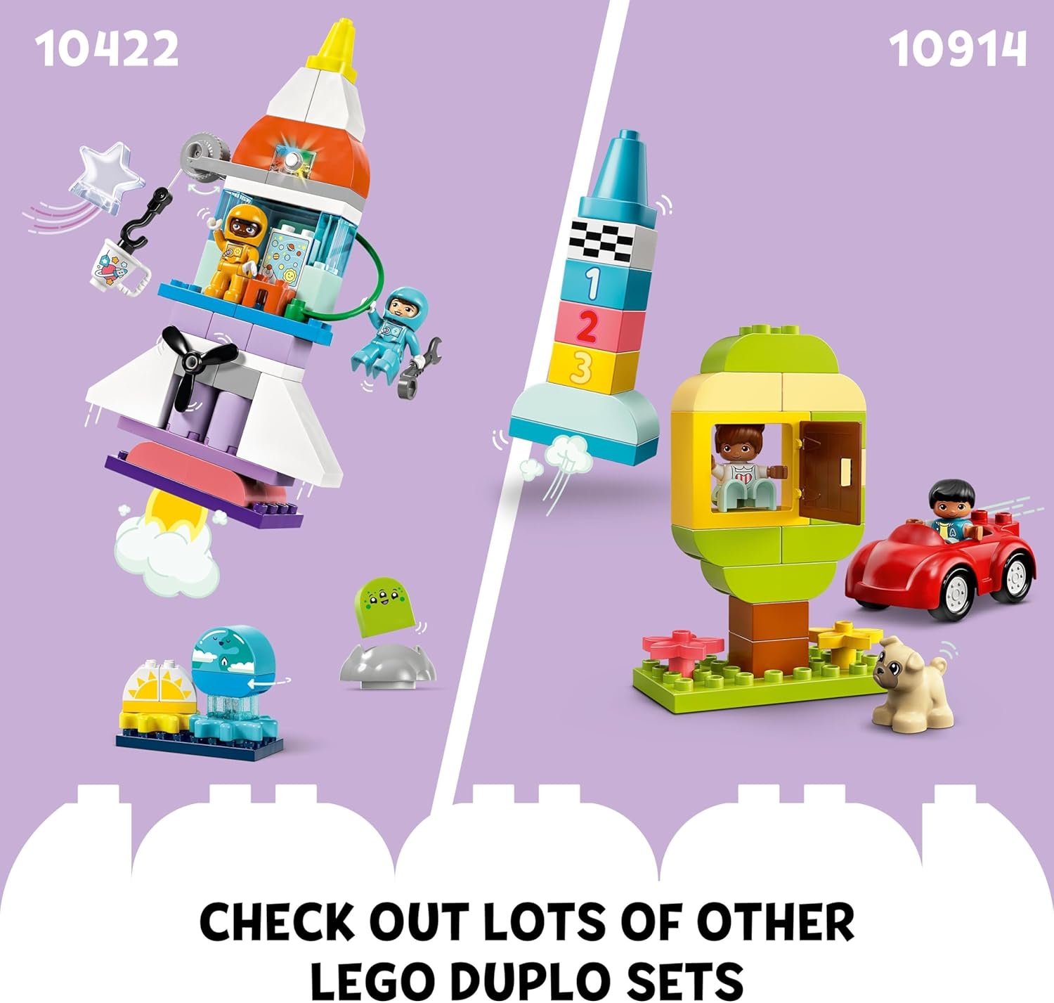 LEGO DUPLO 3in1 Space Shuttle Adventure - Rebuildable Rocket Toy for Ages 3+ 3