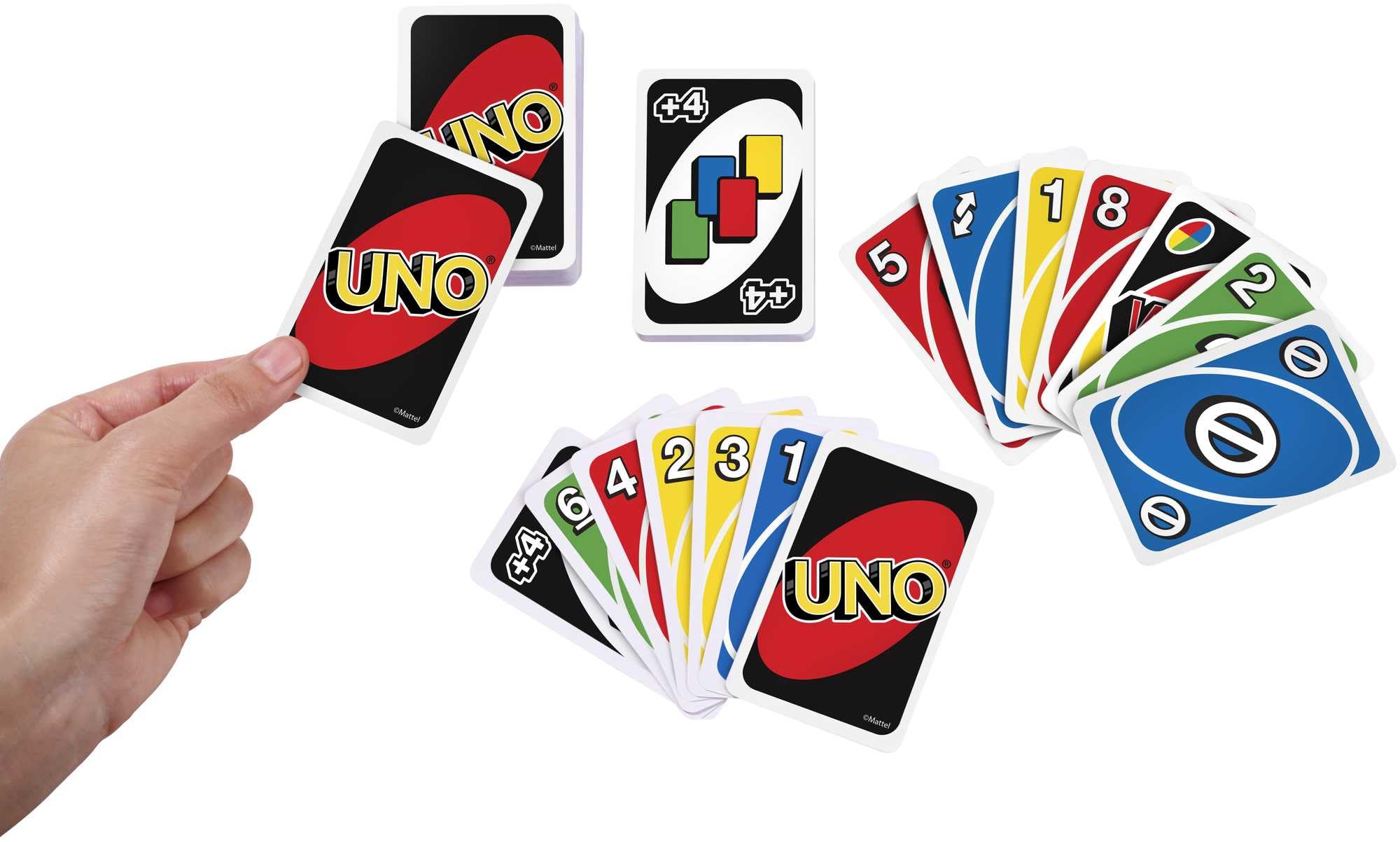 Mattel UNO Classic Card Game for Family Game Night, 2-10 Players, Ages 7+ 6