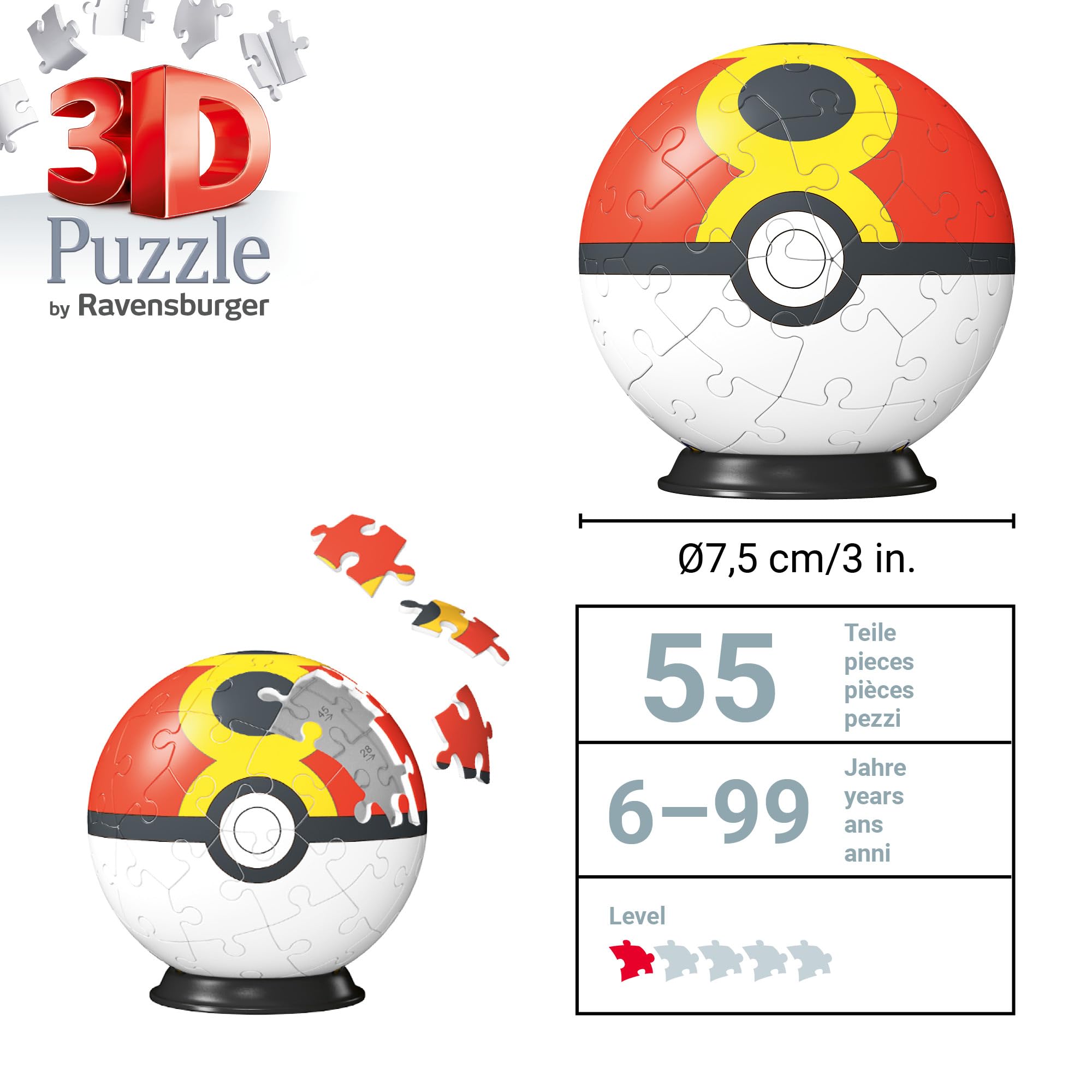Ravensburger Pokémon Repeat Ball 3D Jigsaw Puzzle - 54 Pieces for Kids Age 6 Years Up 6