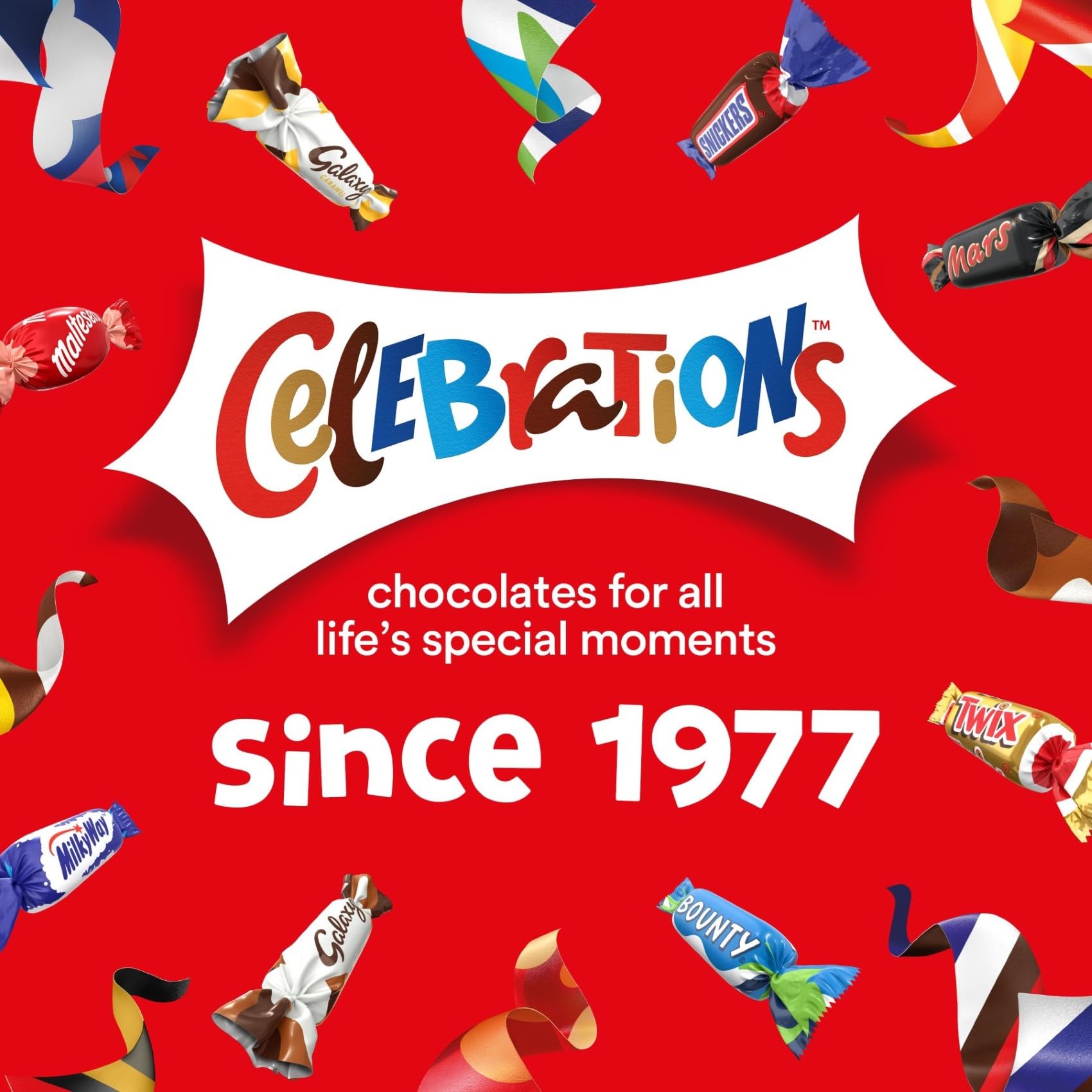 Celebrations Mini Box Case - Assorted Milk Chocolates, 12 x 69g Wrapped Mini Bars 6