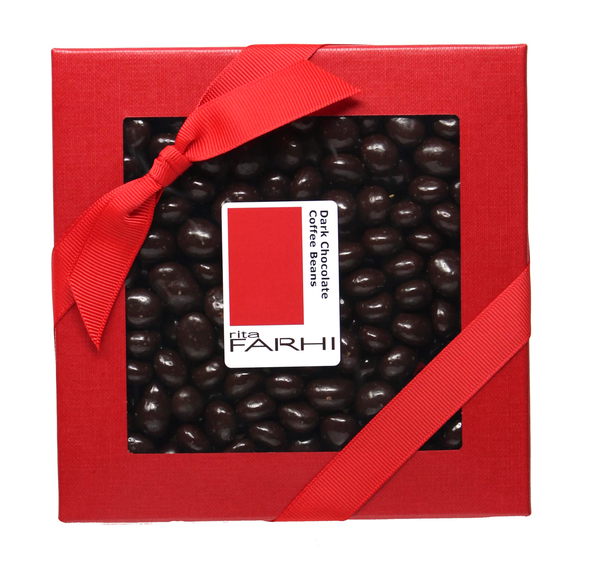 Rita Farhi Dark Chocolate Coated Coffee Beans Gift Box | 200g | Made in Britain 1